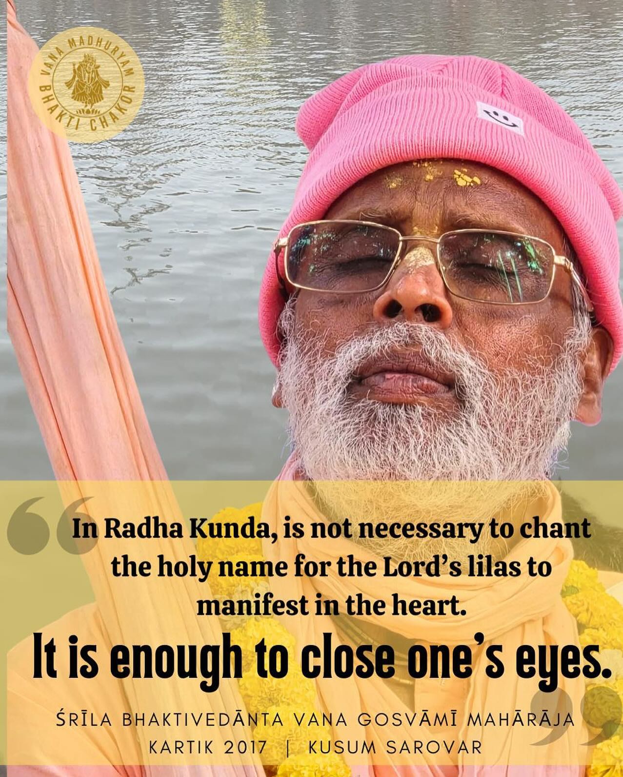 BAHULASTAMI 2025
Radha kunda appearance day
When Sri Chaitanya Mahaprabhu came to Vraja, to Arit Gaon, even the villagers had forgotten where Radha-kunda and Shyama-kunda were. Guided only by an old Vrajavasi’s memory of two rice fields — one dark (kali-kheta), one fair (gouri-kheta) — Mahaprabhu bathed in them and revealed their true identity: “Here is Shyama-kunda! Here is Radha-kunda!” 🌸
If not for Mahaprabhu’s divine mercy, the world would not know the glories of this sacred pond — the very liquid form of Srimati Radharani’s love. 💫
Sacinandana Gaurahari described the glories of Radha-kunda, with His lotus lips, “Kuṇḍera ‘mahimā’ - yena rādhāra ‘mahimā.” The glories of Radha-kunda are non-different from Srimati Radhika. The Puranas state that amongst all the gopis (Vraja cowherd girls), Radha is the topmost. In the same way, Radha-kunda is the topmost kunda (pond), amongst all other kundas. Srimati Radhika is the nearest and dearest of Sri Krishna and Radha-kunda is the direct, manifested form of Srimati Radhika.
Jay Radha-kunda ki jay!
Jay jay Sri Radheeee