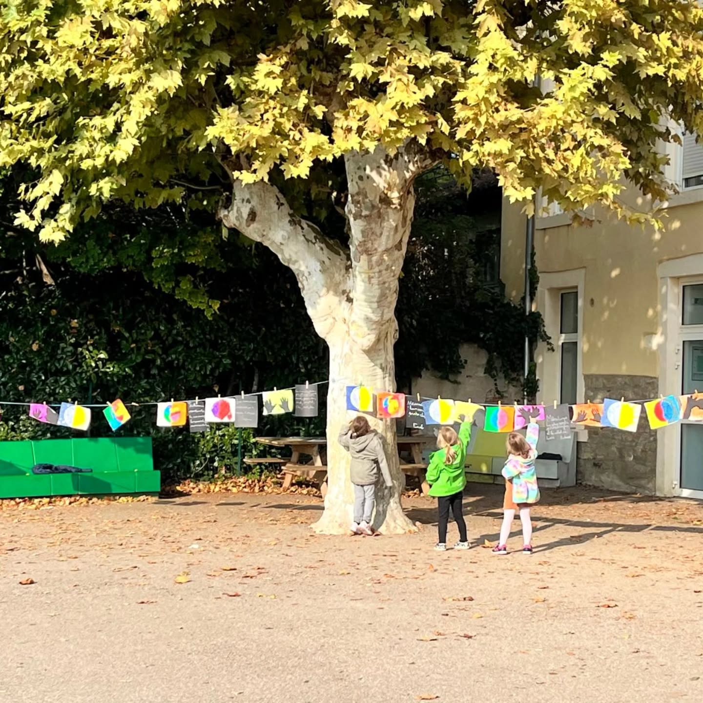 Jeudi 16 octobre
Grande lessive sur le thème " Nuit et Jour : réfléchir les lumières " : nos élèves ont exposé dans la cour de l'école.
#ecolecatholique #enseignementcatholique #ecoleprimaire