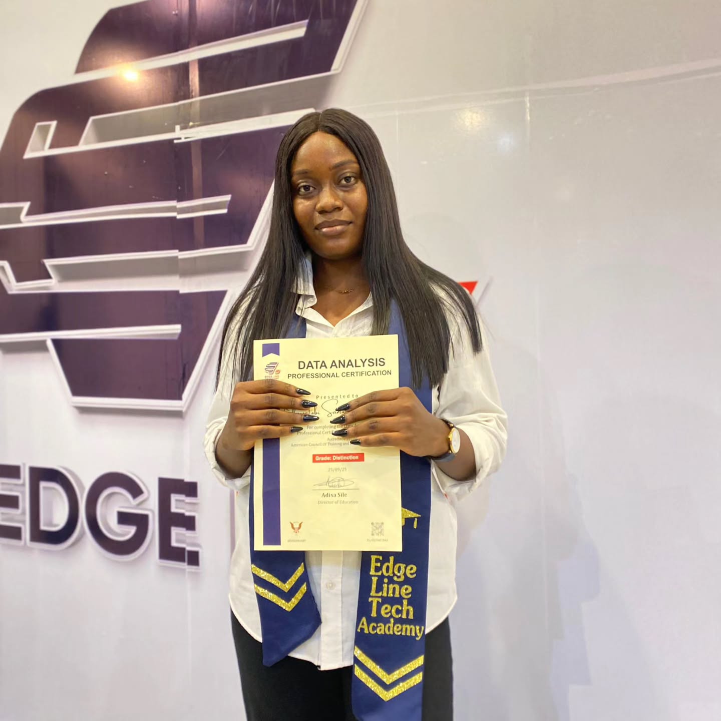 Congratulations to the new Data Analysis Professional in town 👏 😀 🙌 👍