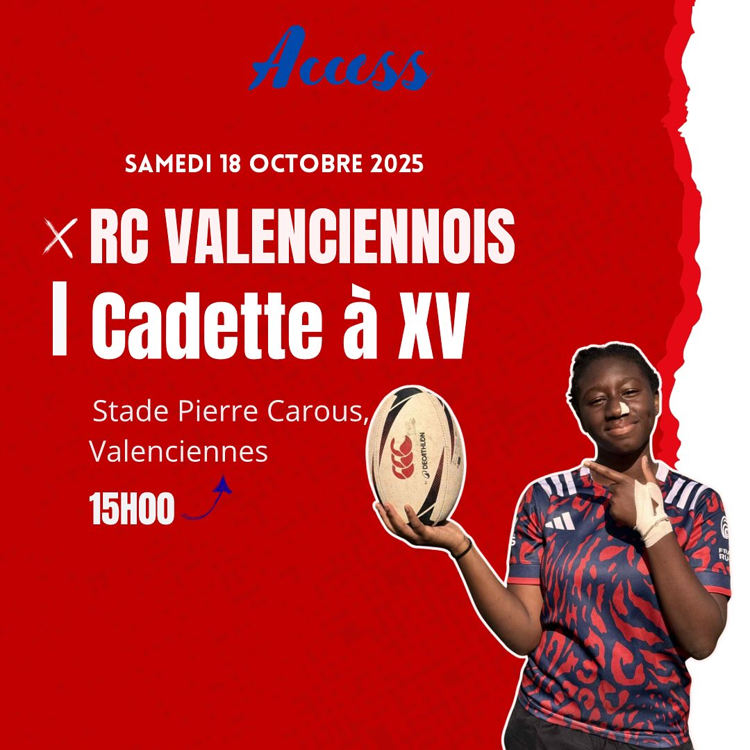 🚨 Déplacement !
Les cadettes prennent la route direction Valenciennes pour un nouveau défi ⚔️
📅 Samedi 18 octobre
📍 Stade Pierre Carous
Rue des glacis, Valenciennes
#rugbypourtous #touspourpantin