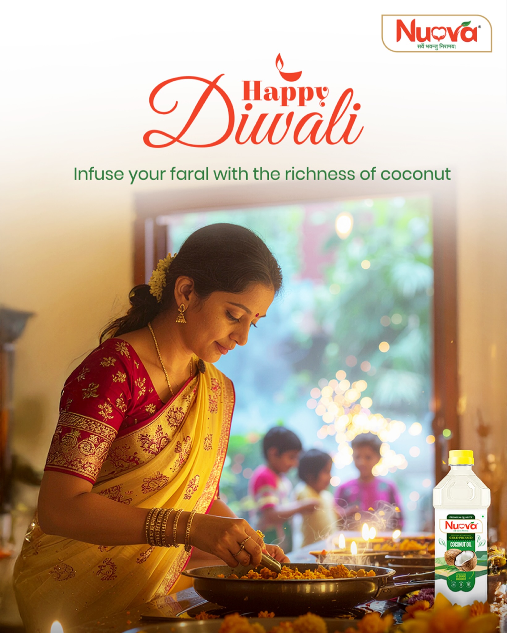 ✨ Wishing You a Joyous & Healthy Diwali! ✨
This festive season, make your faral truly special with the richness and purity of Nuova Cold Pressed Coconut Oil.
From crispy snacks to traditional sweets, add a wholesome touch of flavor, health, and love to every bite. 🪔💛
✅ 100% Pure & Cold Pressed
✅ Retains Natural Aroma & Nutrients
✅ Perfect for Traditional Cooking & Sweets
Let your celebrations shine brighter with the goodness of Nuova!
📞 Order Now: +91 9763728630
📦 Also available on Amazon
⸻
Cold pressed coconut oil, Best coconut oil for cooking, Healthy festive snacks, Pure edible oils India, Nutrient rich oils, Coconut oil for Indian sweets, Diwali cooking oil
⸻
#NuovaOils #coldpressedgoodness #healthycookierecipe #purenutrition #diwalidelight #festivecooking #coconutoilserum #wholesometraditions