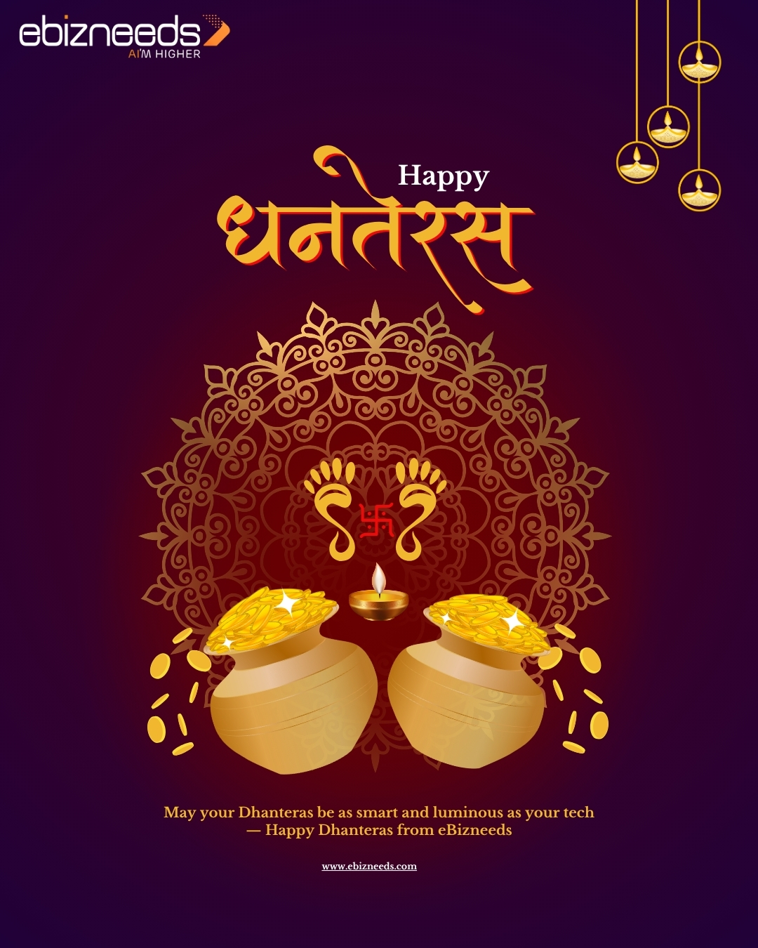May this Dhanteras bring prosperity, innovation, and endless opportunities for growth and success. Team ebizneeds wishes everyone a shining Dhanteras filled with progress and positivity!
#HappyDhanteras #ebizneeds #FestivalOfProsperity #TechForGrowth #DigitalSuccess
