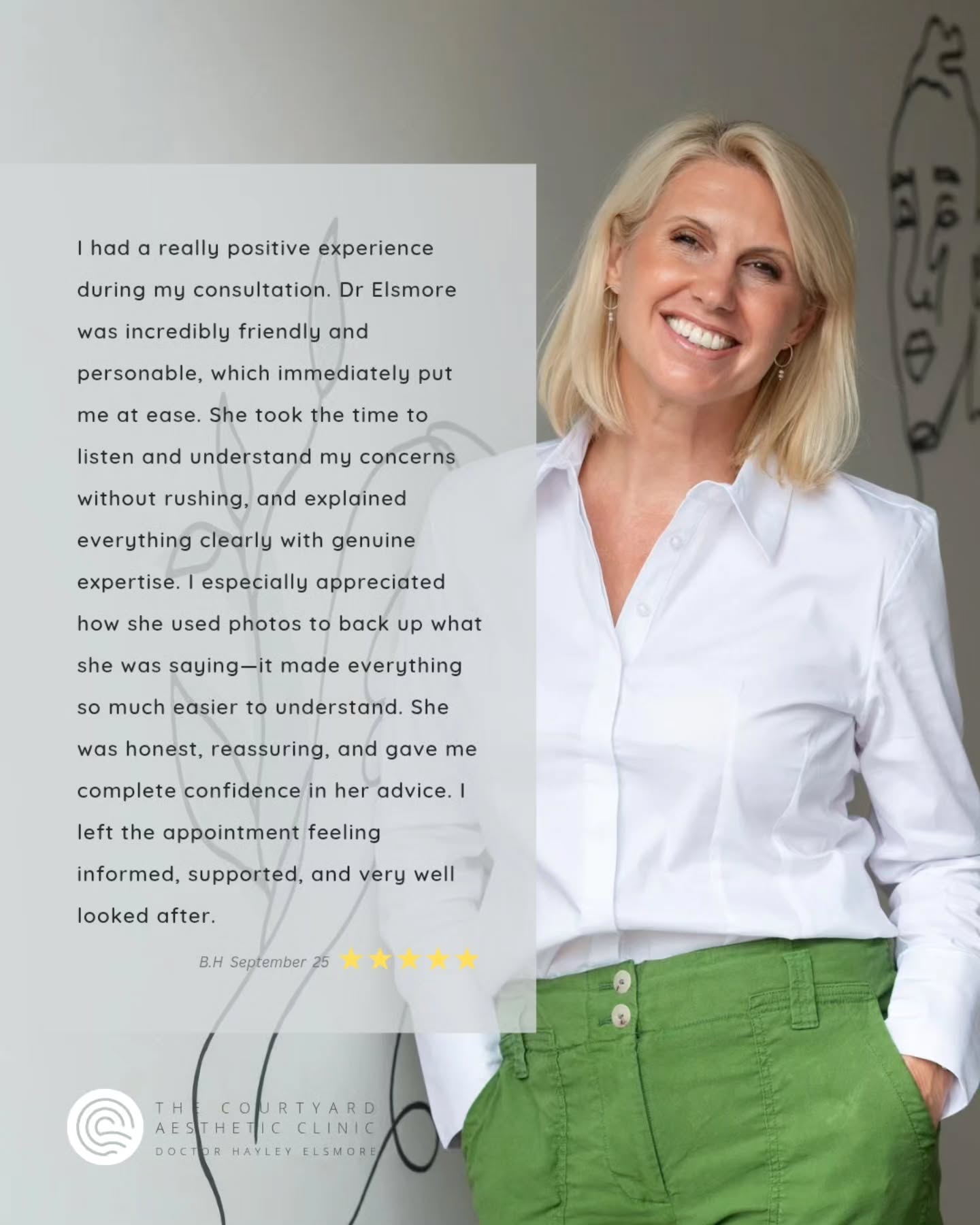 'She was honest, reassuring and gave me complete confidence in her advice. I left the appointment feeling informed, supported and very well looked after.' 🌟
#review #testimonial #feedback #reviews