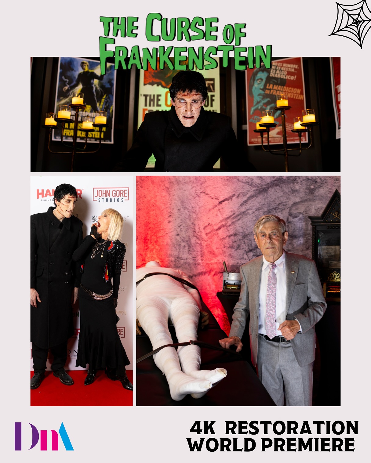 Earlier this month we had the joy of working alongside Hammer Films to put together a very special premiere! 🍿🎞️
We had an incredible night welcoming Hammer legends and fans alike to celebrate the release of the new 4K restoration of The Curse of Frankenstein - a film that redefined horror forever.
The premiere included a chance to meet the Creature himself, renowned artist Greg Staples live and signing, plus an immersive experience for fans to get a photo op in The Chamber of Horrors 🪦
Our screenings for the night were wrapped up with wonderful Q&As by Evolution of Horror’s Mike Muncer who was the perfect host, featuring our guest of honour: Young Frankenstein himself, Melvyn Hayes!
📸 Here are some of our favourite snaps from the night, taken by the brilliant @dwp.photo
🧟♂️ Don’t forget: The Curse of Frankenstein boxset is available to buy on 4K UHD and Blu-ray now at hammerfilms.com
