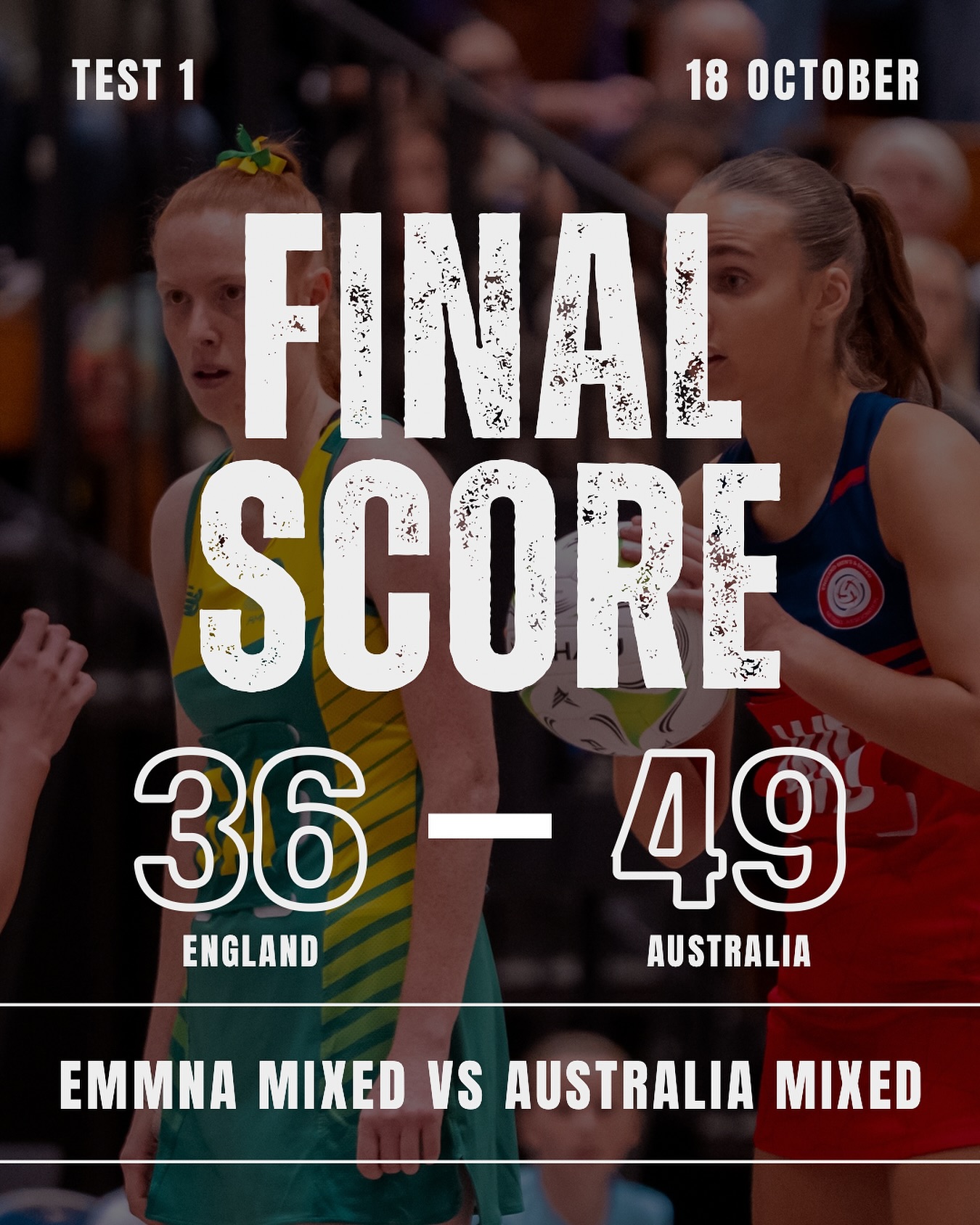 Fought until the end 💪
#netball #mixednetball #ENGvsAUS