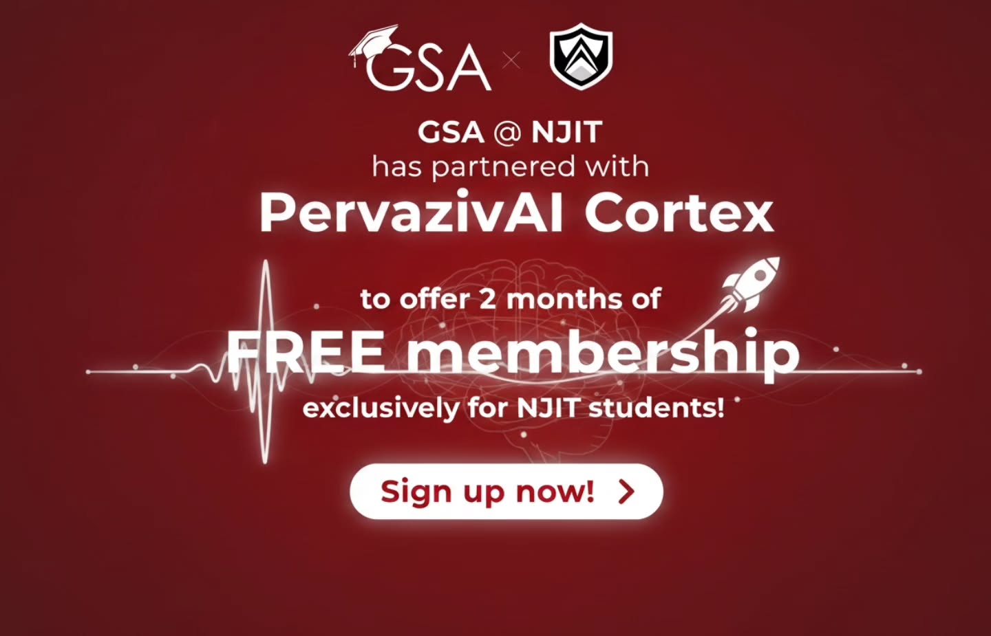 🎉 Exciting Opportunity for NJIT Students! 🎉
Want to take your coding and AI projects to the next level? 🚀
GSA @ NJIT has partnered with PervazivAI Cortex to offer 2 months of FREE membership exclusively for NJIT students! 💻✨
🧠 Boost your productivity with AI-powered tools for developers.
💡 Perfect for coding, research, and innovation.
🔗 Sign up now using the NJIT link in bio to claim your free access!
— Elevate your coding game today! 🔥
#NJIT #GSA #PervazivAI #AI #StudentPerks #CodingCommunity #Innovation #TechTools #NJITStudents