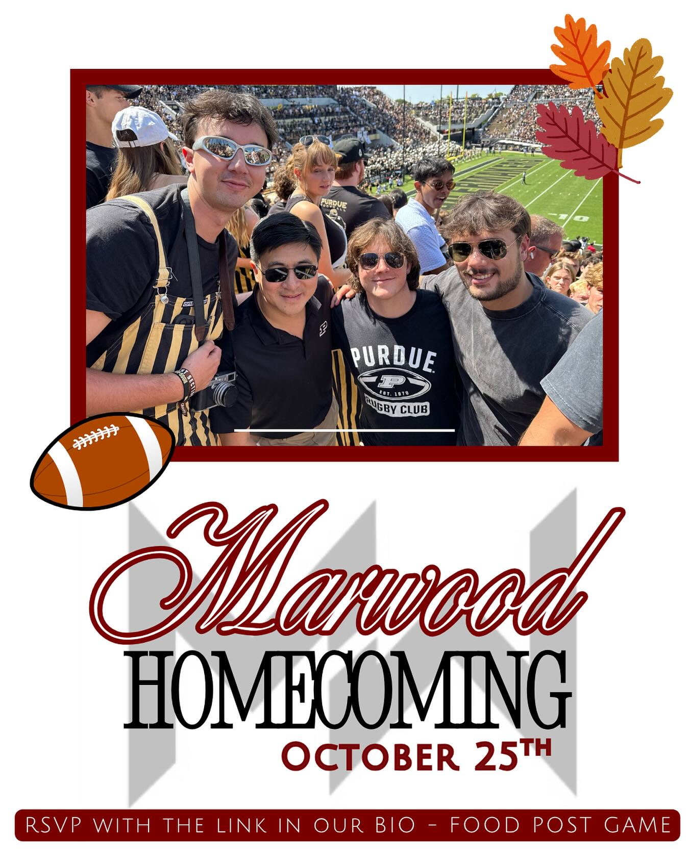 Marwood Homecoming is right around the corner, if you haven't RSVP'd yet, make sure to do that through the link in our BIO! We will see you all there!