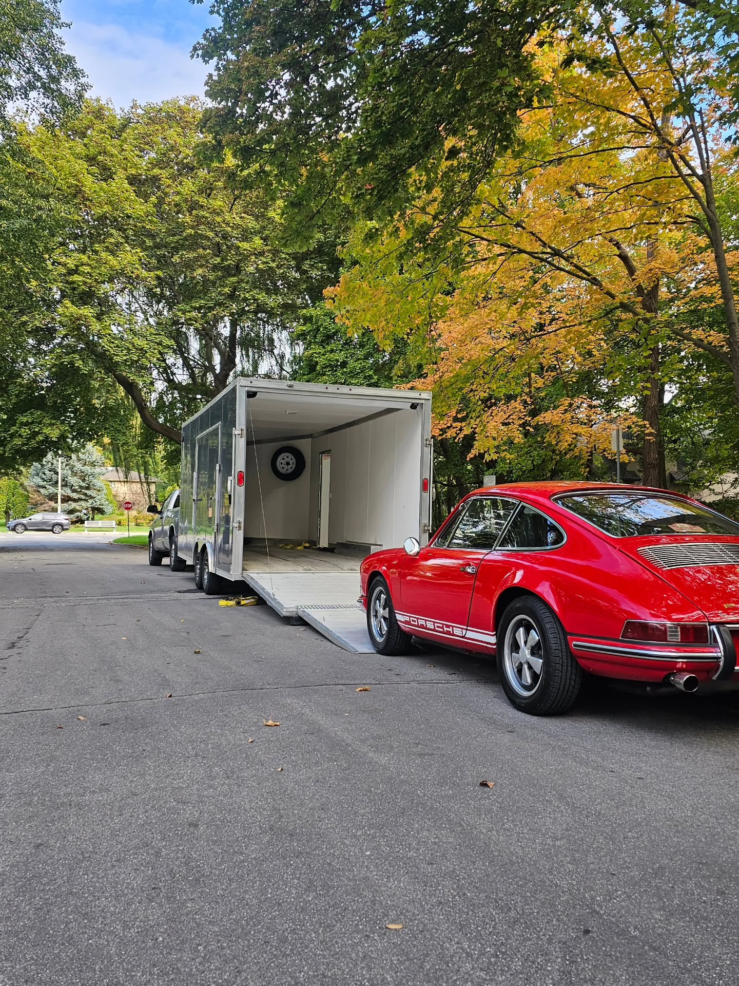 We are proud to announce that we are now offering Enclosed Vehicle Transportation.
With cooler weather on the horizon, we have you covered with in-house Vehicle Transport. Safe, reliable, and insured. We can pick up straight from your garage/storage and straight into our shop. With our state of the art all aluminum 22ft V-nose with a side door hatch and built-in extension ramps, no car is too low!
One of the best times to get your vehicles dialed in is in the cooler months, so you never have downtime enjoying them in the summer ☀️