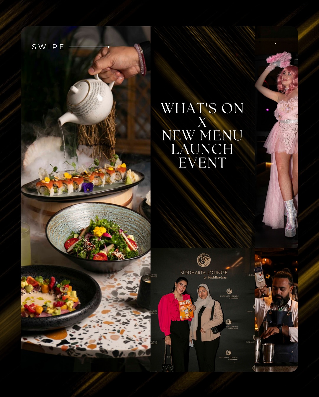 A night to remember at Siddharta Lounge by Buddha-Bar! ✨
Here’s a little glimpse into our exclusive @whatsonabudhabi night, celebrating the launch of our reimagined menu.
We had an incredible evening with amazing people, top-notch vibes, and the perfect mix of flavours, fun, and entertainment. Our lovely guests and influencers got the first taste of what’s new… and let’s just say, they were impressed.
We’ve introduced bold new dishes, unique concepts, and signature drinks you’re going to love.
The menu has been reinvented to excite your palate and it’s officially launched!
📍Have you booked your table yet?
#buddhabarofficial #newmenulaunch #abudhabinight #yasbay #foodieevent #uaeevent