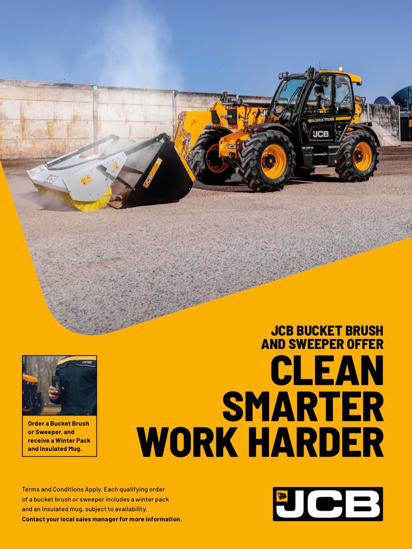 🔥 Clean up efficiently this winter with a Bucket Brush & Sweeper special Offer available from JCB Attachments
Offer ends December 25th.
🎁 Order a Bucket Brush or Sweeper and receive a FREE Winter Pack & Insulated Mug.
☎️ Give your nearest depot a call now to find out more.
#Beares #jcb #jcbattachments #sweeper #bucket #agri #agriculture #farm #farming #offer
