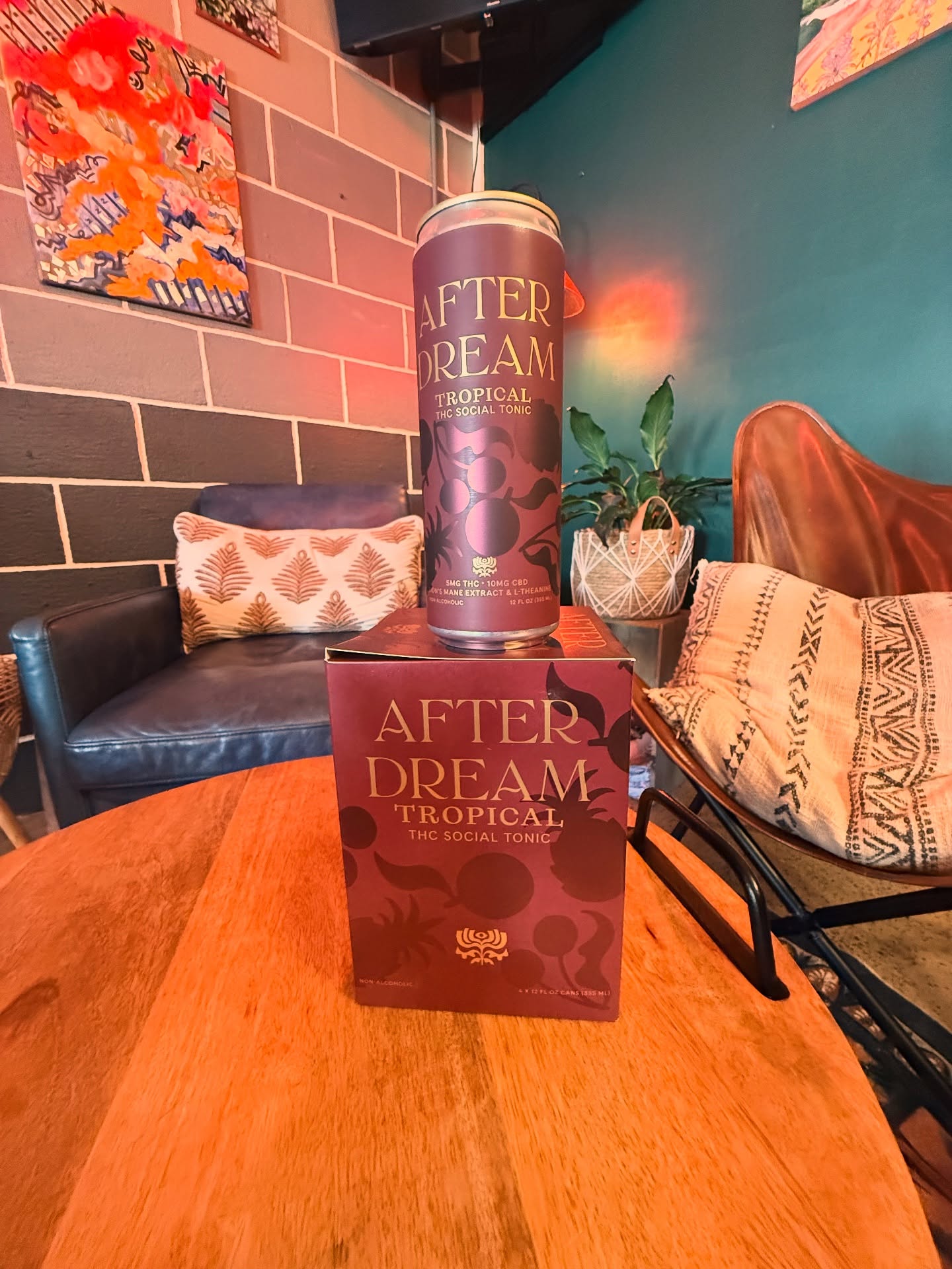 5mg THC, 10mg CBD, L-Theanine, and Lion’s Mane
Juicy pineapple, cherry, and citrus meet microdosed THC, CBD, L-Theanine, and Lion’s Mane for a calm, clear, and creatively lifted state of mind.
✓ Light, mood lifting high
✓ Calm, focused state of mind
✓ Bright tropical flavor, no bitterness
✓ Hangover-free, alcohol-free unwind
@drinkafterdream