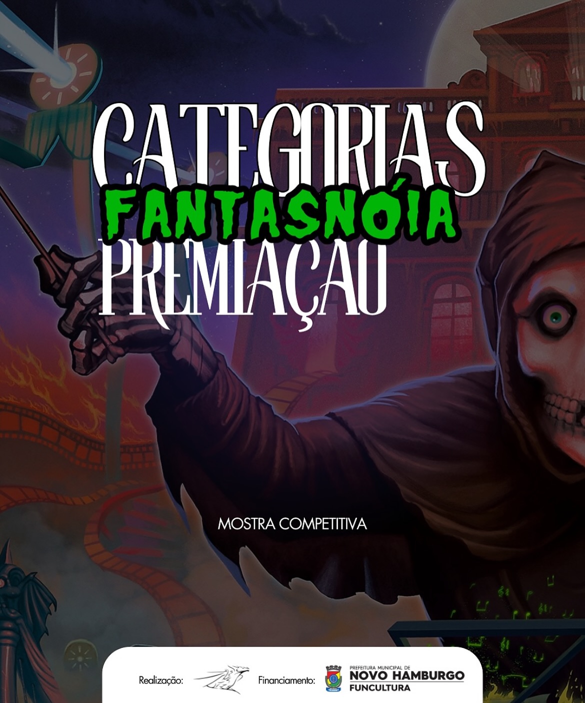 #repost @fantasnoia Essas são as categorias que receberão o troféu FantasNóia VII.
Um pouco de história: até hoje, os curtas mais premiados da história do FantasNóia são:
ARAPUCA, de Joel Caetano (SP) - FantasNóia 666. Quatro prêmios
SIDERAL, de Carlos Segundo @dir.carlos.segundo (RN, MG, França) - FantasNóia V. Quatro prêmios
MÃE DOS MONSTROS, de Julia Zanin de Paula @eye.julia (RS) - FantasNóia IV. Quatro prêmios
O DEUS NEON, de Taísa Ennes e Rafael Duarte @ta.iaiai @_rafaelduarte_ (RS) - FantasNóia III. Três prêmios
WHO’S THAT MAN INSIDE MY HOUSE?, de Lucas Reis lvucasreis (RS) - FantasNóia II. Três prêmios.
(O primeiro FantasNóia foi uma mostra não-competitiva; portanto, sem premiados)
Os prêmios são conferidos pelo nosso Júri Oficial.
Os jurados também concedem menções honrosas que abrangem das coisas mais sérias às mais divertidas.
Porém, o desejo de consumo dos cineastas é o Prêmio Especial do Caveira. Ele é escolhido pelo nosso mestre e mascote, o Caveira, tendo como critério simplesmente o filme que ele mais gosta!
Estes foram os agraciados com essa honraria:
FantasNóia II
CASULOS, de Joel Caetano (SP)
FantasNóia III
ANTÔNIA, de Flávio Carnielli @flaviocarnielli (SP)
FantasNóia IV
MISSÃO BERÇO ESPLÊNDIDO, de Joel Caetano (SP)
FantasNóia V
ENTRE AS MURALHAS, de Eduardo P. Moreira @emoreira75 (PB)
FantasNóia 666
REFÉM INTERGALÁTICO, de Douglas Top Gun Martins @topgunrocker (RS)
Curiosidade: o grande Joel Caetano @joelcae é o maior vencedor do FantasNóia, com dois Prêmios do Caveira e seis vitórias nas categorias tradicionais com diversos curtas.
Esse projeto é apoiado pela Secretaria Municipal de Cultura de Novo Hamburgo, com recursos do Fundo Municipal de Cultura. Realização: Kassandra Filmes.
