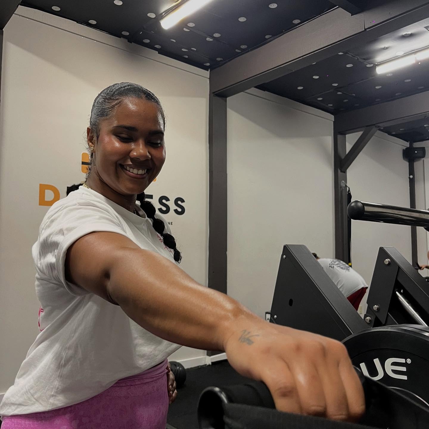 Smiling through the sweat :)