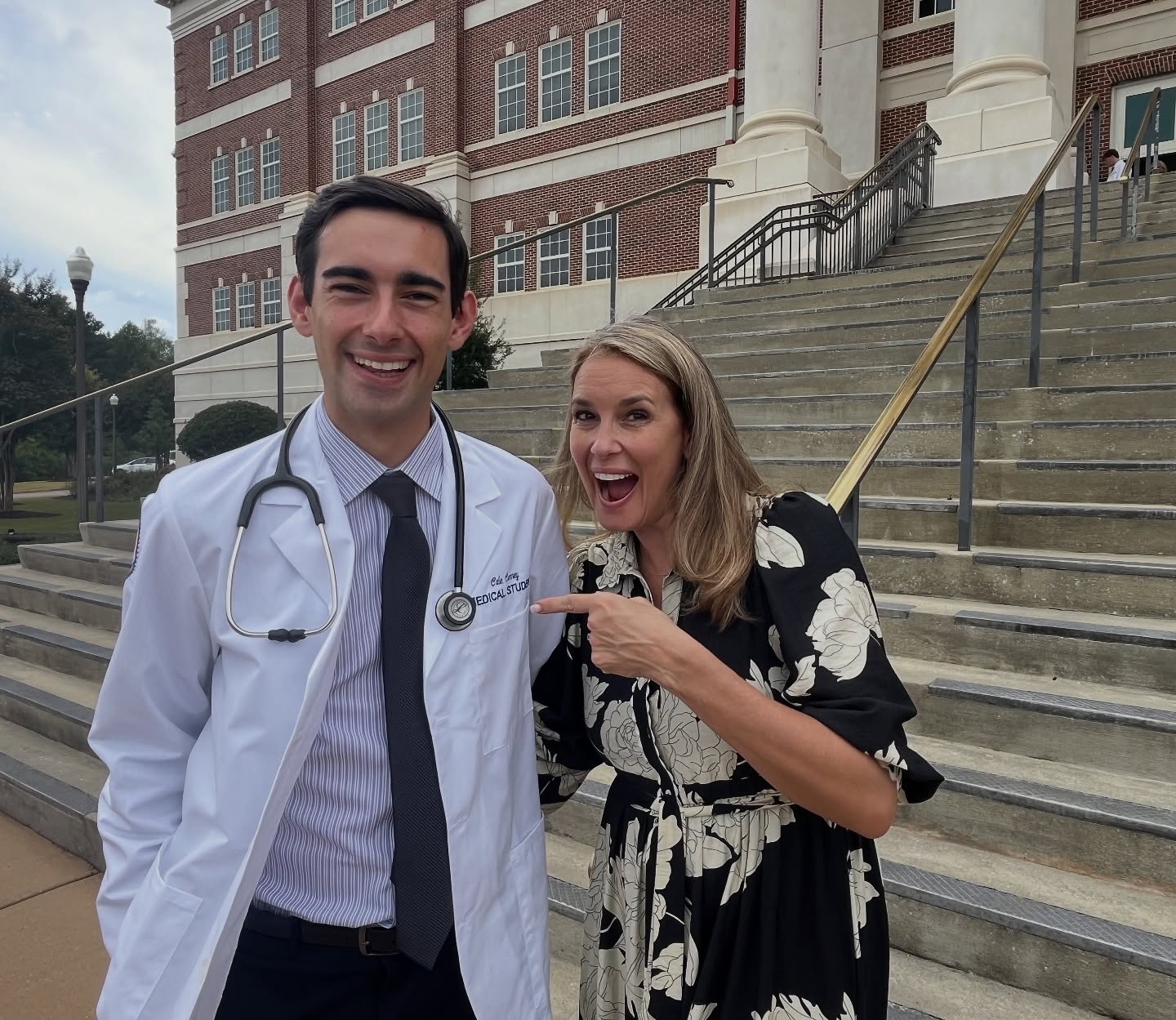 So grateful for a beautiful time celebrating our third-born at his White Coat Ceremony into med school at VCOM Auburn. Sharing it with my parents made it even sweeter!
After a gap year working at Christ Health in Birmingham, AL he pursued where God was leading, and we are so proud of his perseverance and heart!
Cheering our Cole on as he steps into this next chapter. Proud and excited for you, son!