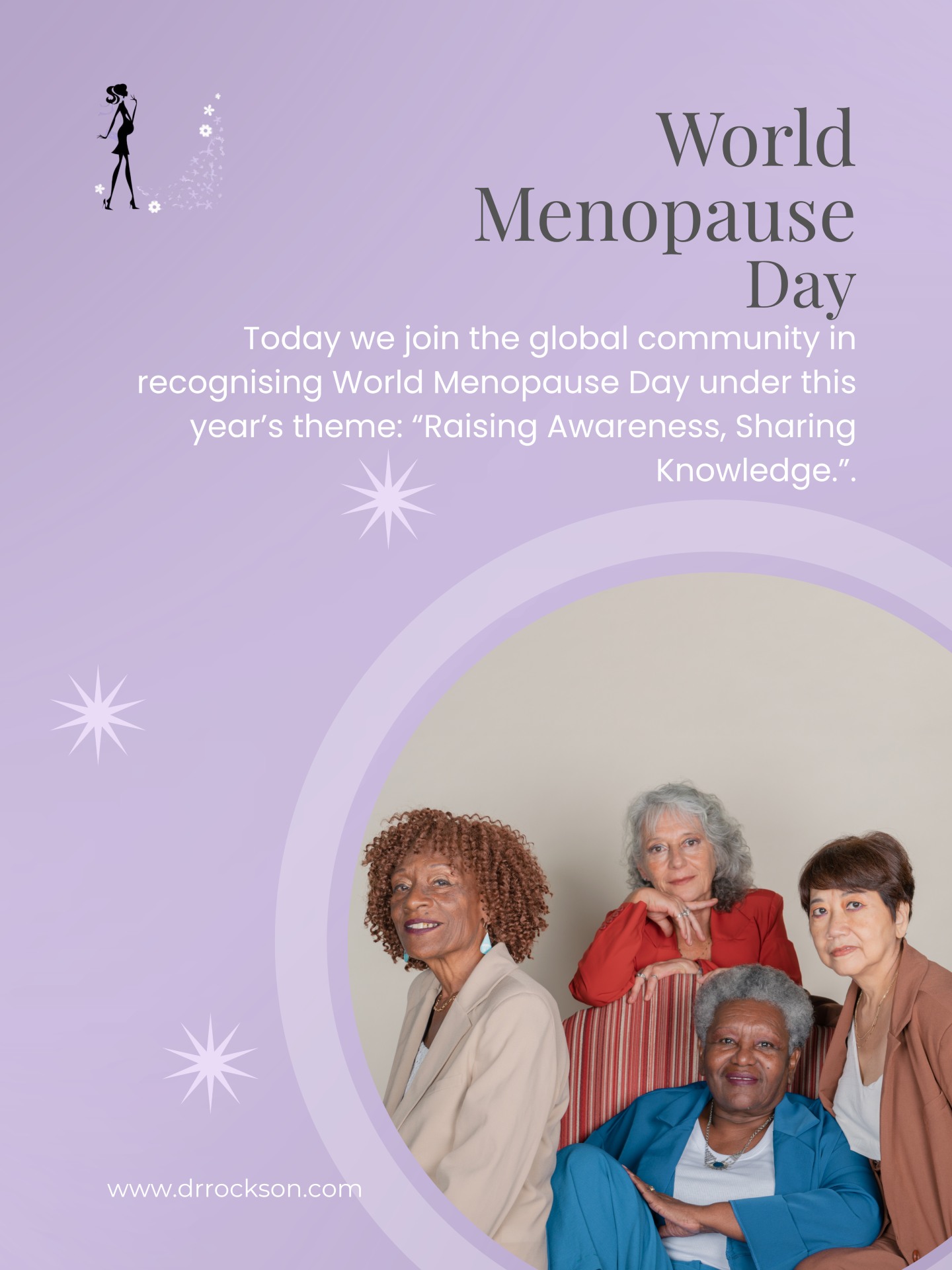 Ladies💜
Today, 18 October, we join the global community in recognising World Menopause Day under this year’s theme: “Raising Awareness, Sharing Knowledge.”
Menopause is a natural phase of life, yet many women go through it in silence; unsure of what is normal and what needs medical support. Open conversations and access to accurate, evidence-based guidance can transform this experience into one of confidence, understanding, and dignity.
Let’s continue to speak openly about menopause, support the women going through it, and empower healthcare spaces to offer compassionate care🩷🌸
If you’re navigating this phase and have questions; you don’t have to do it alone.
#drestherrockson #womenshealth #obgyn #worldmenopauseday #womenshealth