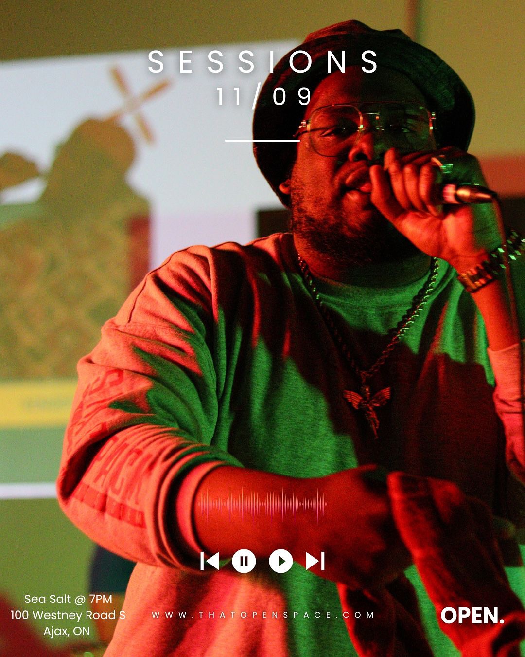 3 Words.
Each. Artist. FIRE
Join us November 9, 2025 @ 7PM for SESSIONS !
8 Artist . Live Band . Food . Good Vibes !
Each artist performing has rehearsed their current single with our band, to bring you their raw talent live inside @seasaltseafoodcafe
Come out and show them your support !