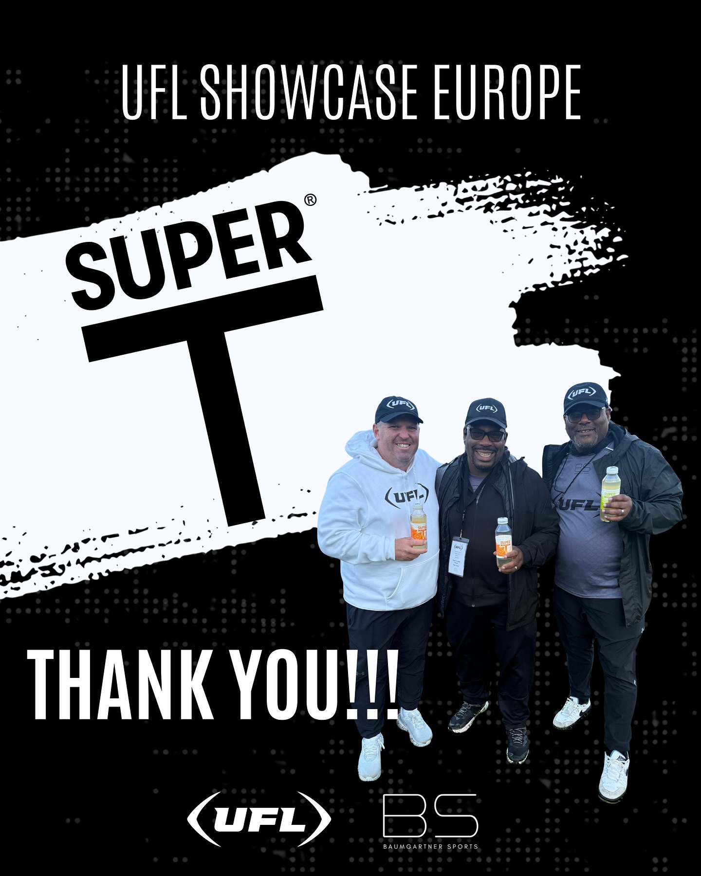 THANK YOU!!
A huge THANK YOU to @supert.ch for keeping us hydrated during the UFL Showcase Europe!!🙏🏼🙏🏼🏈🏈🚀🚀🇨🇭🇨🇭
#supert #uflshowcases #uflshowcaseeurope #americanfootballinternational #allforplayers #baumgartnersports