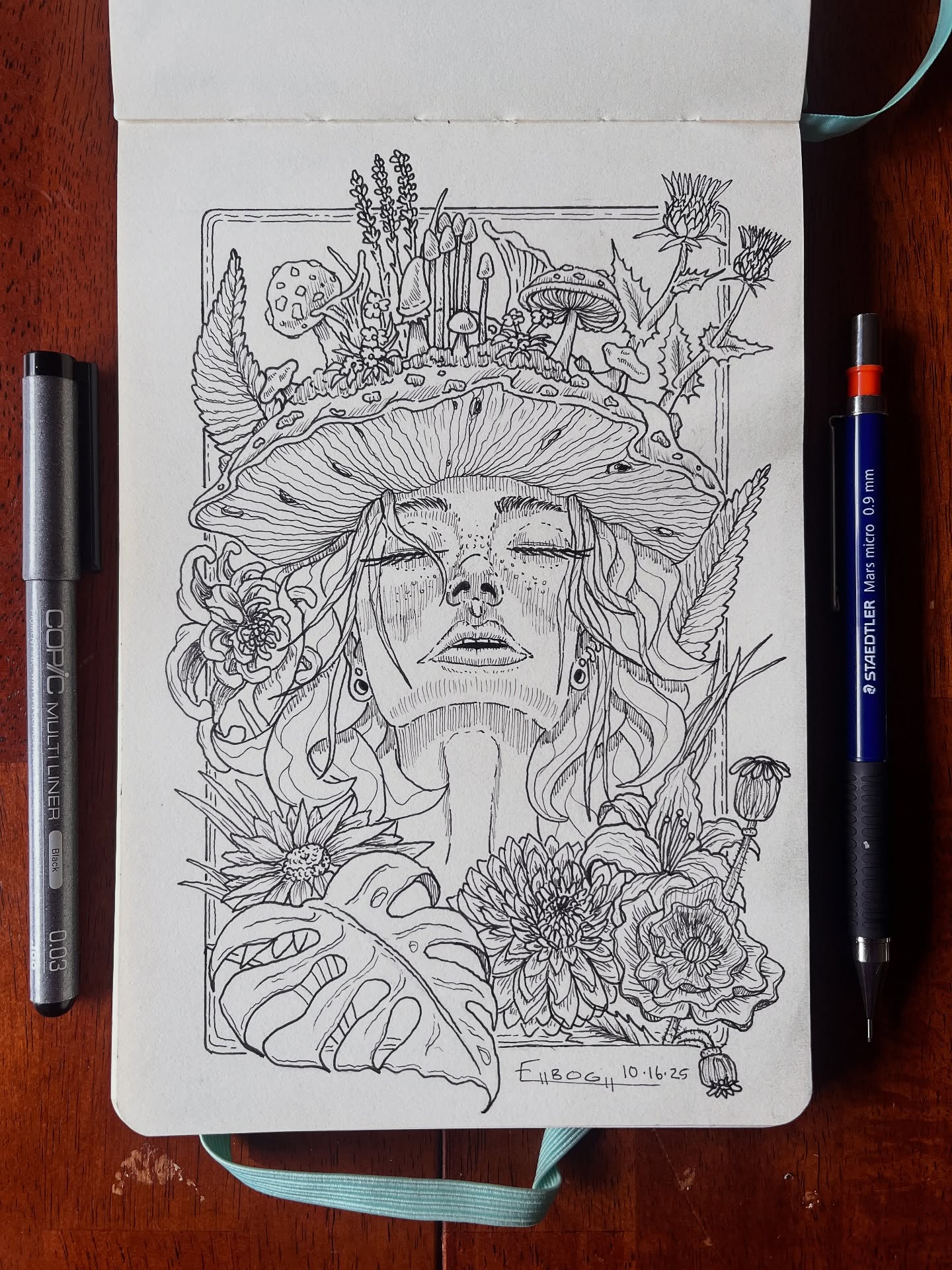 Prompt- “PLANT LADY”- I like what our best friend and neighbor Fred Roger’s once said. “You can grow ideas, in the garden of your mind.”
-
#drawfordays @stickersfordaysllc #draw #plant #plantlady #art #inkdrawings