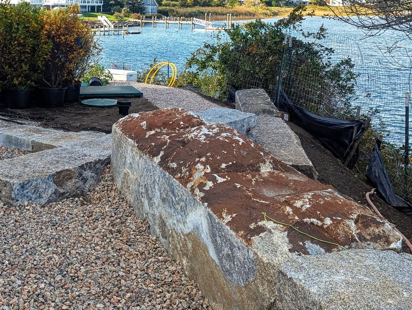 Under construction at our #HighPoint project: Between the colors, textures, patinas, mosses, and lichens, we're absolutely loving the character and life that these bridge block stones bring to the site.
Architect: @whittenarchitects
Landscape Architect: @triplettdesignstudio
Landscape Installation: @landscapecreationsri
GC: @granville_builders
#triplettdesignstudio #landscape #landscapedesign #landscapearchitecture #landscapelovers #residential #residentialgarden #residentialdesign #newengland #design #designer #senseofplace #coastallandscapedesign #masonry #stonemasonry #stonework #bridgeblock #hardscape #retainingwall #lichen #moss #patina #rilandscapedesign #rilandscapearchitecture #rhodeislandlandscapes #rhodeislanddesign #southkingstownri #pointjudithpond