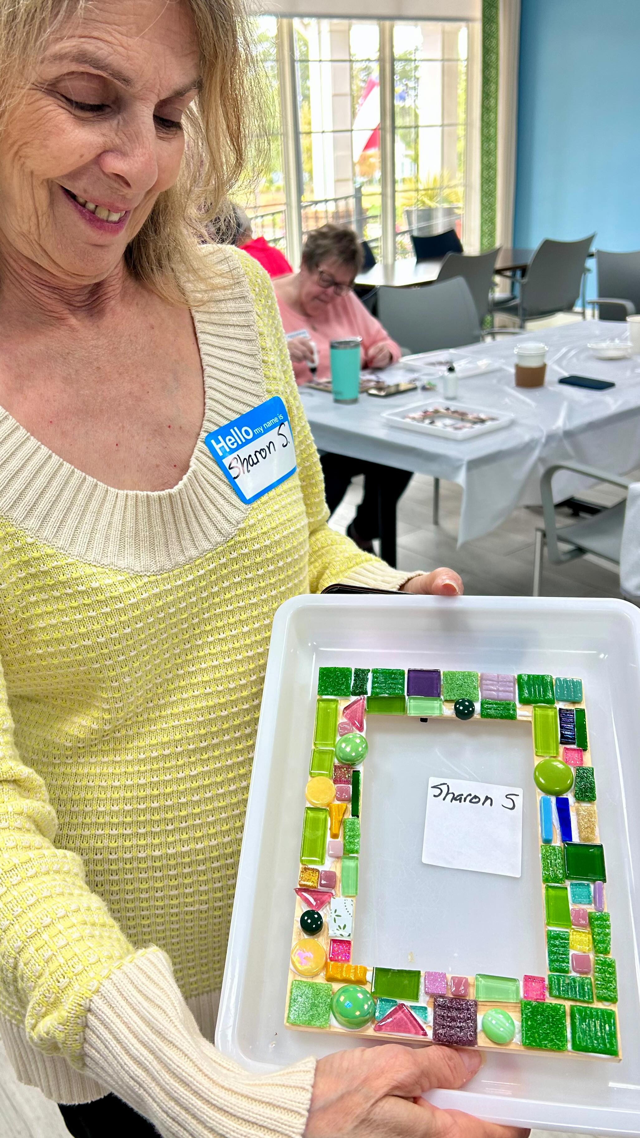 ✨ Ah, another beautiful day mosaicing with new friends at Cresswind Charlotte! 🎨💛
Look at the unique and vibrant designs these talented ladies created — each piece full of personality and joy!
🌿 Book your mosaic workshop with me and experience a little art therapy for the soul.
📩 Contact me for details and let’s create together!
#MosaicsByMima #MosaicArt #ArtTherapy #CreativeCommunity #CharlotteNC #MosaicWorkshop #CresswindCharlotte #ColorfulCreations #HandmadeWithLove #CaribbeanFlare #ArtWithFriends #guildofcharlotteartists #mosaics #mosaiclife #mosaicart #mosaicclasses #mosaicsofinstagram
