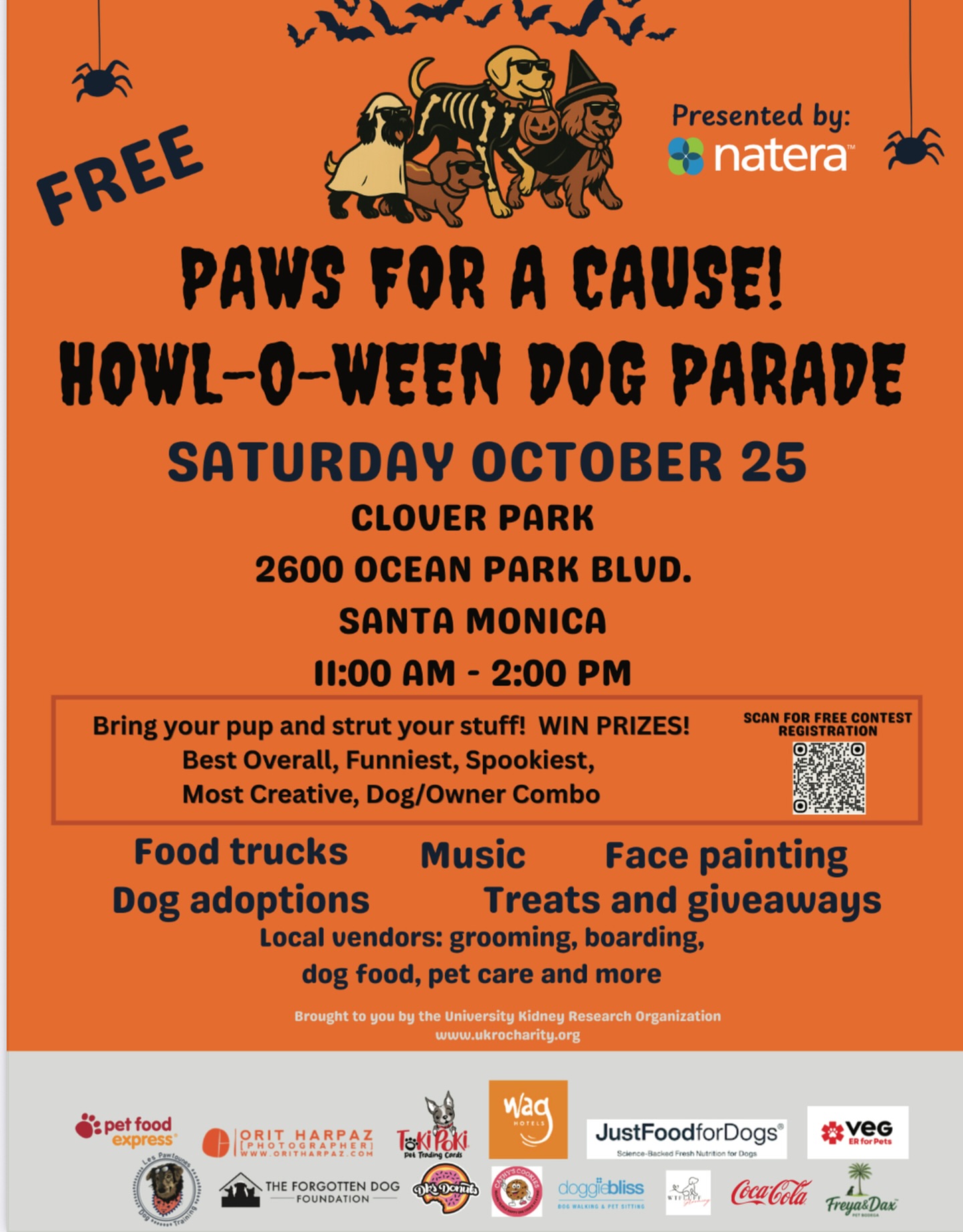 Mark your pup’s calendar and join Paws for a cause howl-o-ween dog parade the fun for a great cause and win amazing prizes at this Halloween spooky parade! So proud to be a sponsor! I will be offering free 15 mn dog training consult and other prizes. Can’t wait to see you and your halloween’ed up pup!