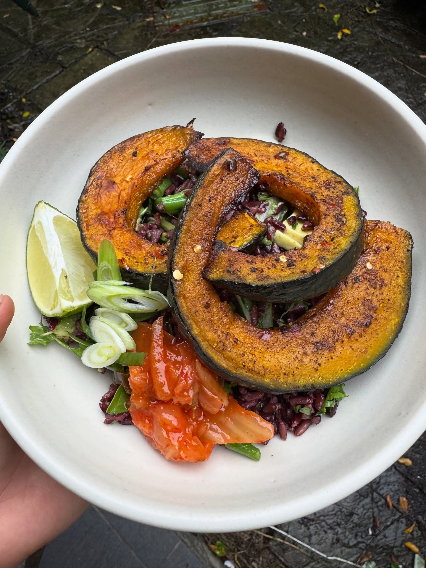 Testing and tasting the best of the season. Choosing the perfect squash for our pop up menu next week involved this beaut roasted with nutmeg and chilli, then had with fridge raid zippy black rice salad for lunch. Squash, fennel and potato gratin for soothing autumnal dinner. Chocolate, cherry and vanilla stripy semifreddo testing for next week. Low fi squishy membrillo glazed figs for the ultimate autumn treat 🍂
#somersetwedding #somersetfood #dorsetfood #dorsetwedding #wiltshirewedding #bristolfood #bristolwedding #devonwedding