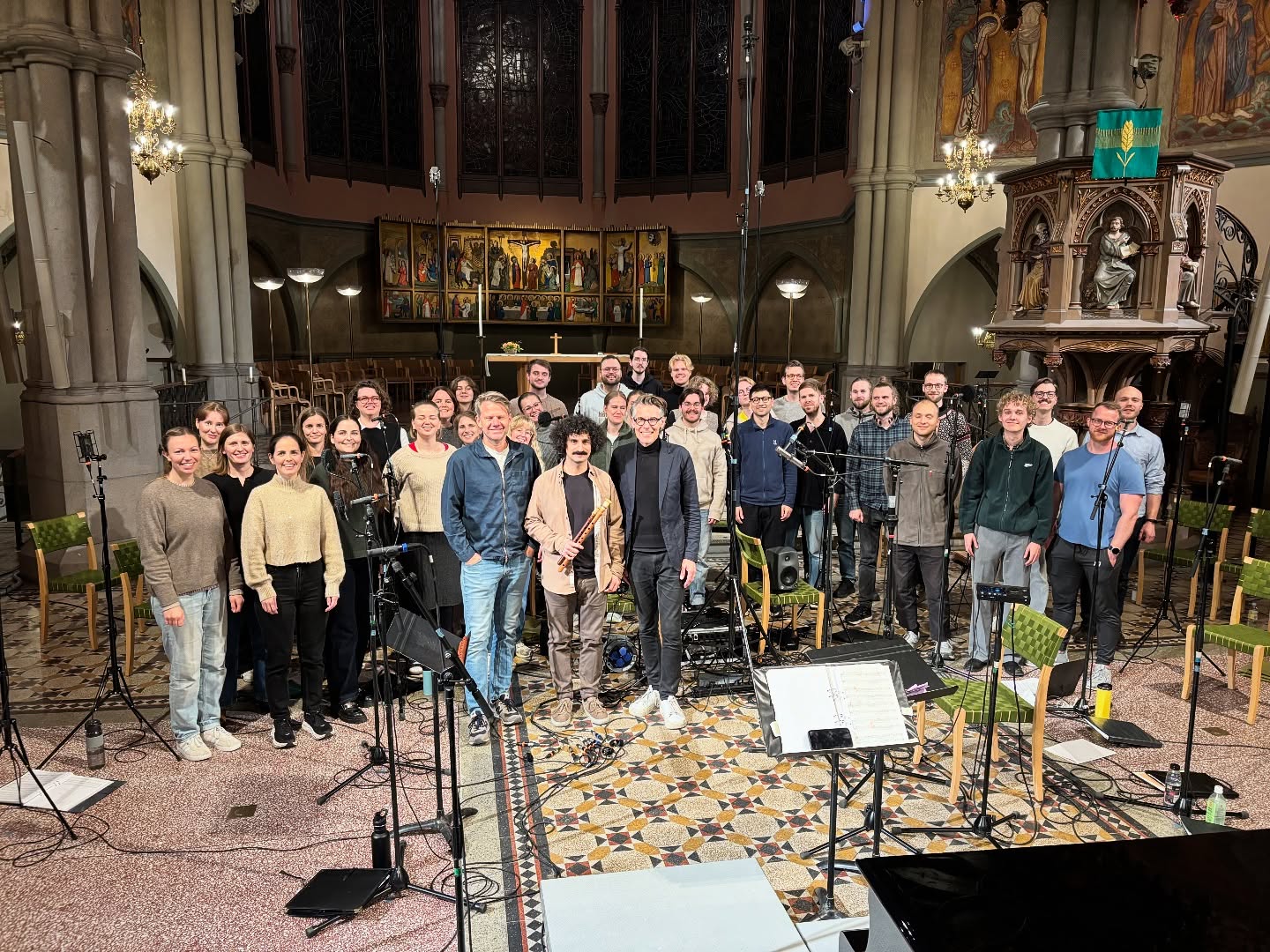 Great days recording new music for choir with duduk! Can’t wait for the new release to come out!