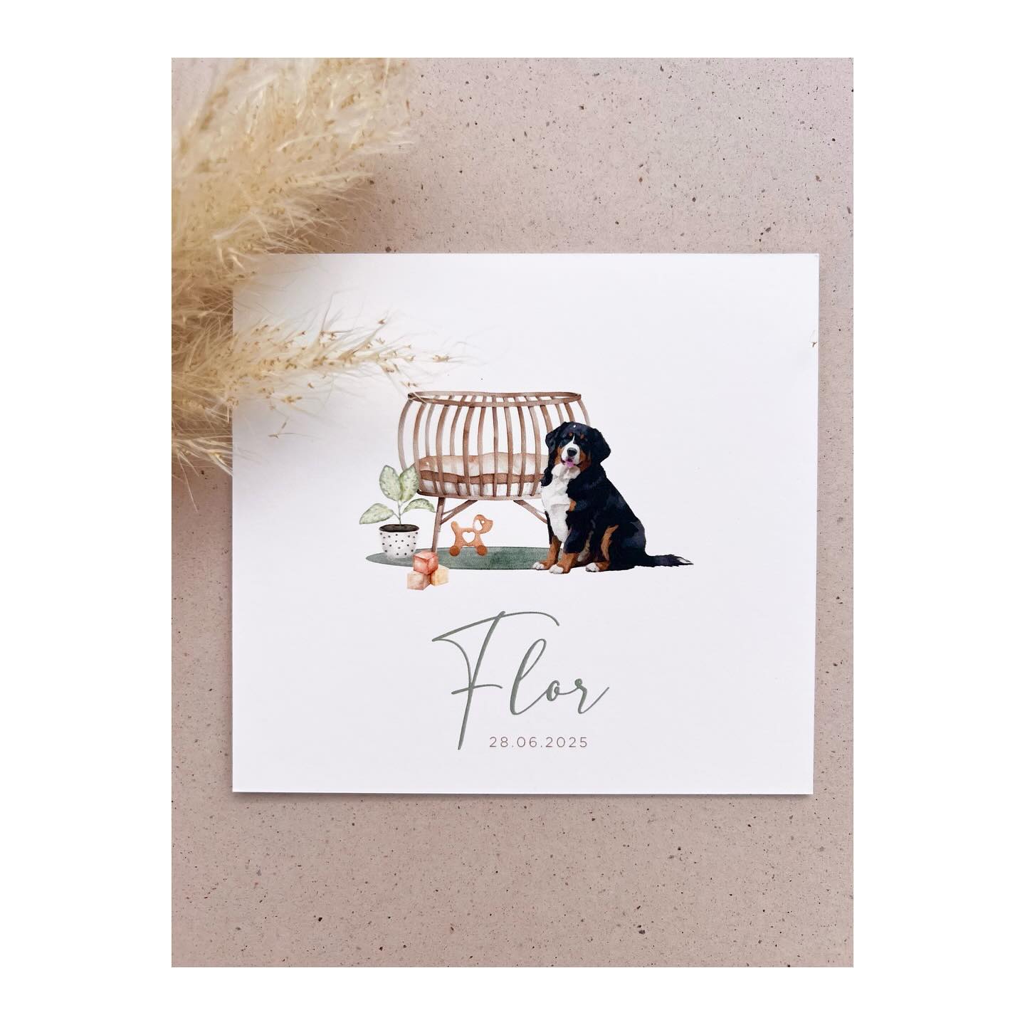 Welkom Flor 🐶
#geboortekaartjes #geboortekaartjeopmaat #geboortekaartjesbelgie #aquarelgeboortekaartje #doopsuikeropmaat