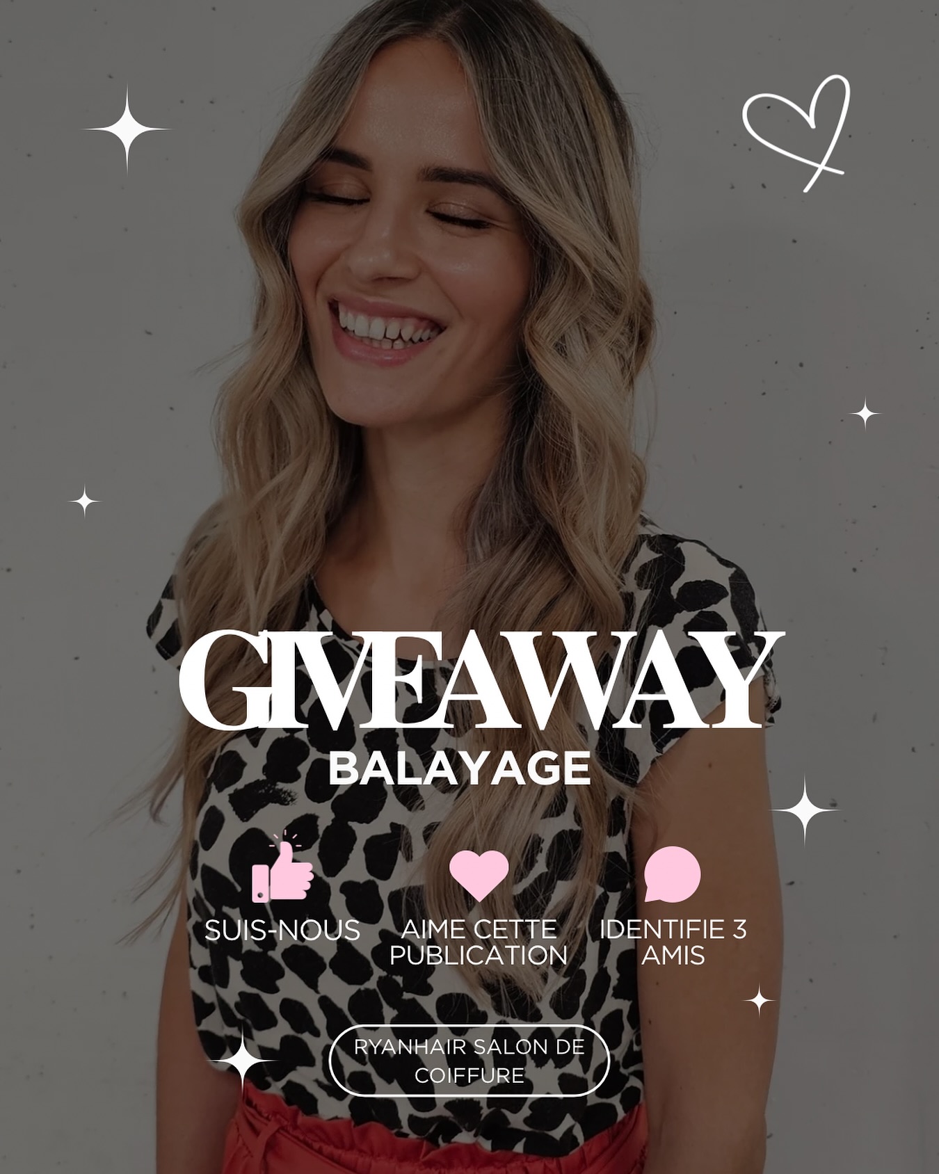 🎉 CONCOURS BALAYAGE 🎉
Envie d’un look lumineux et naturel ? C’est le moment de tenter ta chance ! 🌸
Nous faisons gagner un balayage professionnel réalisé par nos stylistes ✨
📅 Le concours commence aujourd’hui et se termine le 5 novembre !
Pour participer :
1️⃣ Suis-nous 💕
2️⃣ Aime cette publication 👍
3️⃣ Identifie 3 ami(e)s en commentaire 👯♀️
4️⃣ Partage ce post dans ta story 📲
💇♀️ Si tu es la grande gagnante, tu pourras choisir le salon de ton choix pour profiter de ton balayage !
🎥 La gagnante sera annoncée uniquement dans une vidéo publiée sur notre compte, présentée par l’une de nos stylistes
⚠️ Nous n’enverrons aucun message privé pour annoncer le résultat, attention aux arnaques !
Bonne chance à toutes 💖
#concoursbalayage #salondebeauté #balayage #luxembourg #hairstyles #giveaway