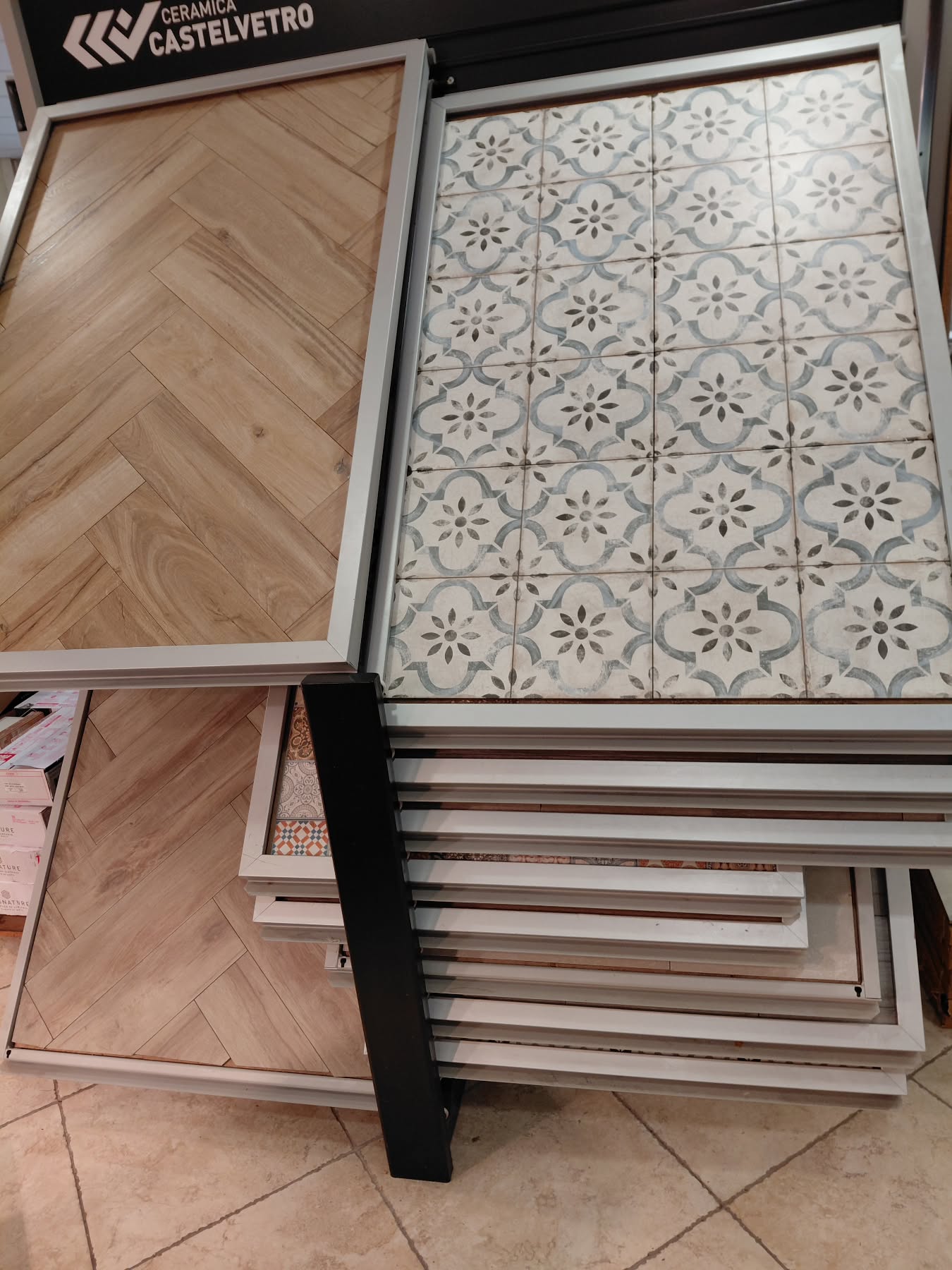 Our Spanish porcelain patterned floor tiles have been a popular choice with customers and trade. They are bold elegant and timeless, and extremely durable, currently in our showroom in Glengormley. Open tomorrow from 9.30 to 12.45👌
#carrickfergus #antrim #larne #newtownabbey #belfast #ballymena #glengormley