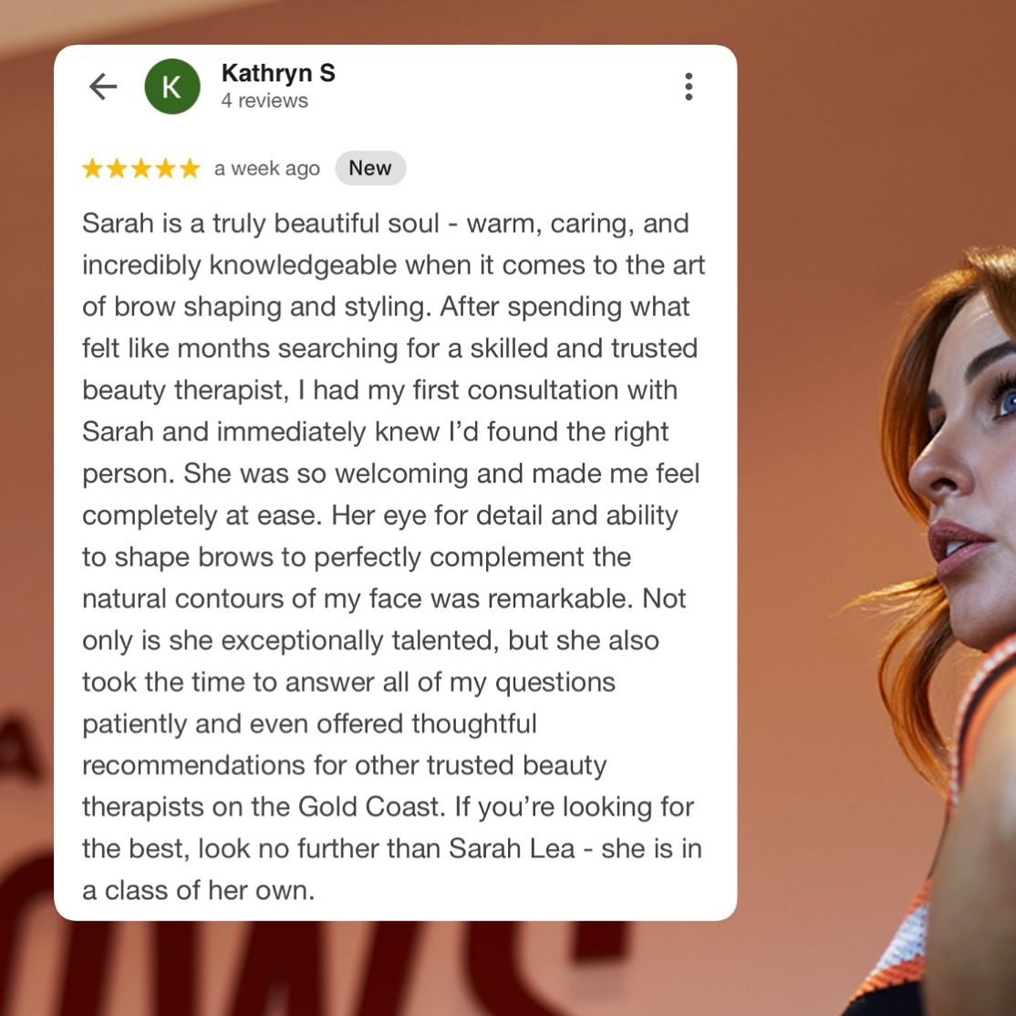 Iâve said it before and Iâll say it again. It really is such an honour to be trusted with your faces and for my passion to be reciprocated with reviews like this.
I truly love what I do and I canât imagine doing anything else, ever đĽš