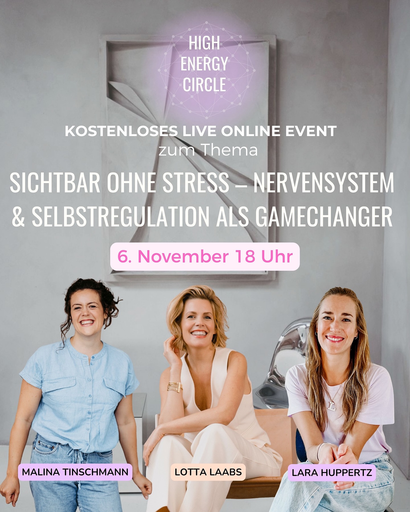 Juchuuuu 💫 es ist endlich wieder soweit!
Ein neues, kostenloses Live-Online-Seminar im Rahmen meiner Community – dem HIGH ENERGY CIRCLE – wartet auf euch! ✨
Am 6. November um 18 Uhr öffnen wir wieder den Raum für Inspiration, Verbindung und echte Transformation.
Diesmal mit einem Thema, das uns alle betrifft:
Sichtbar ohne Stress – Nervensystem & Selbstregulation als Gamechanger.
Gemeinsam mit Ärztin & Coach Malina Tinschmann und Coach für neueosystemische Integration Lara Huppertz tauchen wir ein in die faszinierende Welt von Körper, Bewusstsein & Sichtbarkeit.
Ihr bekommt wertvolle Impulse, Tools & Übungen, um euer Nervensystem zu stärken – und euch sicher & gelassen zu zeigen, so wie ihr wirklich seid. ✨
Fast 1.000 Menschen sind inzwischen Teil dieser Community – und die Energie bei diesen Abenden ist jedes Mal magisch! 💫
Wenn du dabei sein möchtest:
Kommentiere mit dem Wort „CIRCLE“
und ich schicke dir den Anmeldelink direkt zu!
Ich freu mich riesig auf diesen Abend mit euch!
Von Herz zu Herz,
Lotta
✨✨✨✨✨✨✨✨✨
#community #highenergycircle #potenzialentfaltung #sichtbarkeit #nervensystem #neustart #ganzheitlich #businessmentor #soulbusiness #hamburg