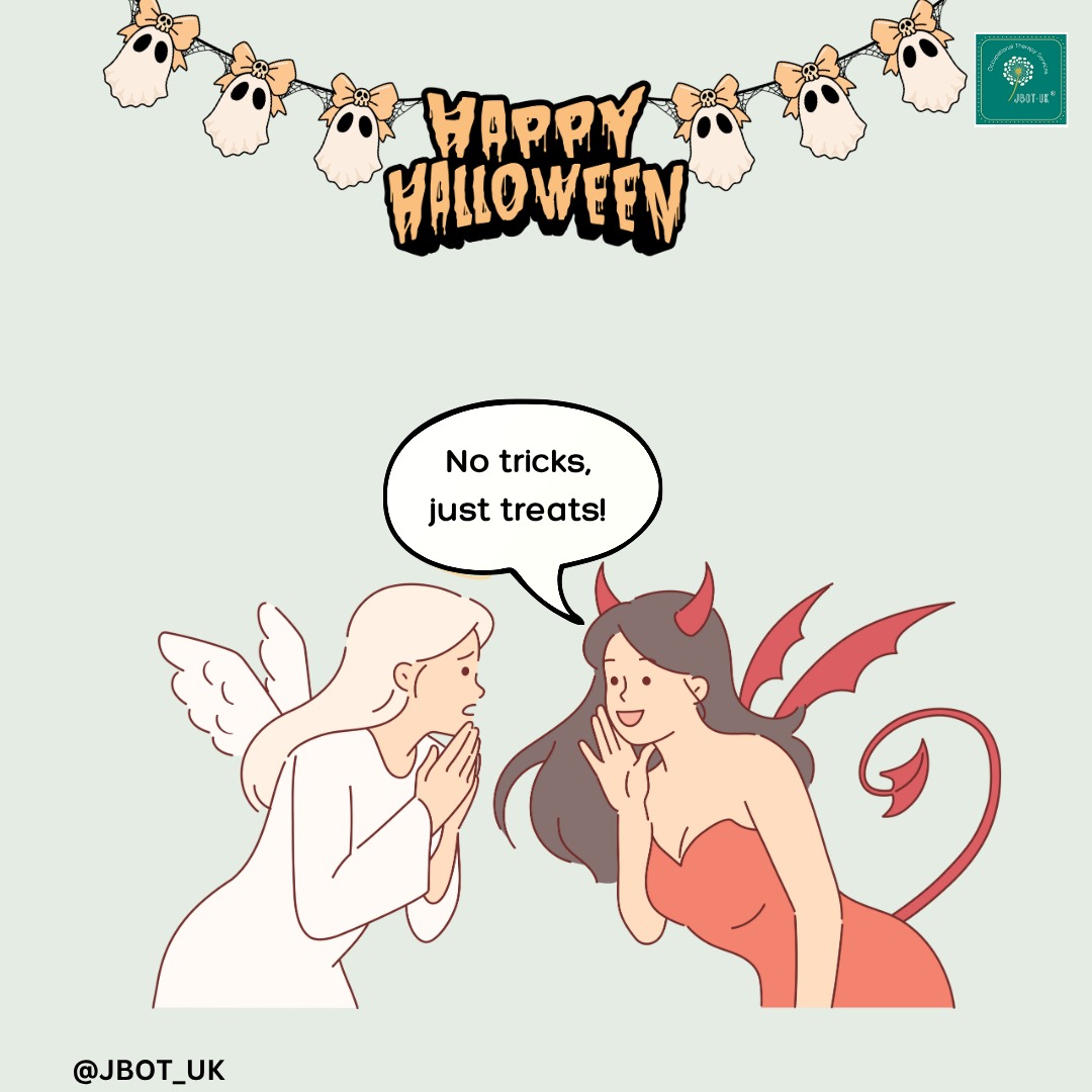 This spooky season, why not treat yourself to some acceptance, self-compassion, and self-care?
I have also put together a FREE pack that considers creativity, mindfulness, sensory activity, and anxiety, all in a themed package.
For your Halloween treat, go to:
https://www.jbotuk.com/resources
#spookyseason#happyhalloween #activitypack #pdf #autism #occupationaltherapy #pumpkin #ADHD #trickortreat #scary #sensory #OT #dyspraxia #selfcare #selfcompassion #acceptance #printable #takewhatyouneed #acceptancecommitmenttherapy #boundaries #neurodivergent #adolescent #teen #adult #actuallyautistic #freebie #mentalhealth