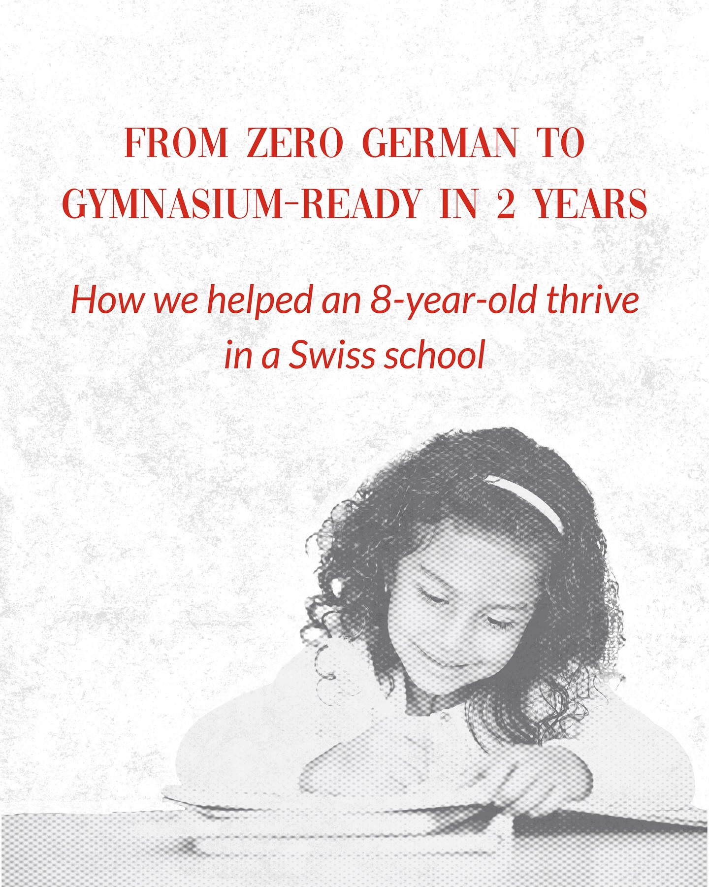 At Plunge we create a strategy tailored to YOUR child’s brain, personality, and goals. 200+ expat families in Zürich and Zug trust us already.
DM us to book a free consultation - we’ll discuss your child’s specific needs and create a personalized strategy together.