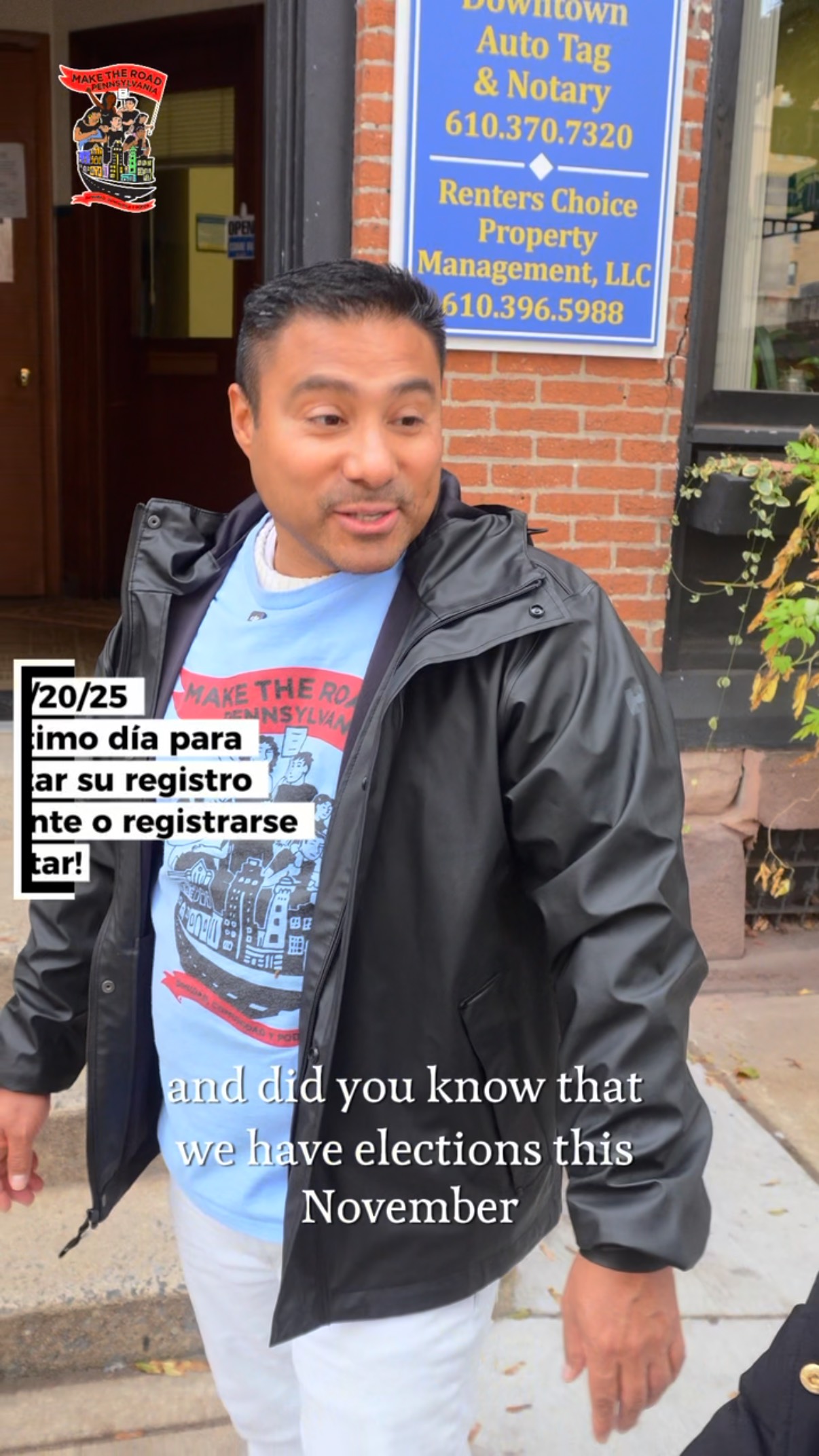 (English below) ¡Hola, PA! ¡Hoy es el ÚLTIMO DÍA para registrarse para votar en las próximas elecciones! Este 4 de noviembre, los votantes decidirán si retener o no a 3 jueces de la Corte Suprema de Pensilvania. ¡Compruebe que está registrado hoy en vote.pa y haga oír su voz este noviembre!
ENGLISH: Hey, PA! Today is the LAST DAY to register to vote in the upcoming election! This November 4th, voters will decide whether or not to retain 3 PA Supreme Court judges. Double check that you’re registered today at vote.pa and make your voice heard this November! #PAElections #Vote #Vota #pennsylvania #pensilvania