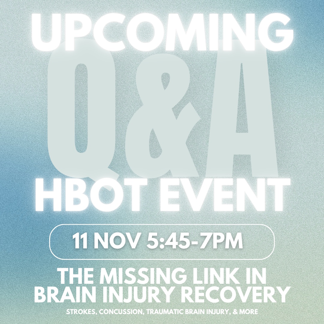 Join us for a dynamic and interactive session on how hyperbaric oxygen therapy (HBOT) can be a crucial component in the recovery journey for stroke, traumatic brain injury (TBI), concussion, and other brain injuries. Discover the science behind HBOT, learn about its benefits, and hear from experts and patients who have experienced transformative results. Don’t miss this opportunity to explore a groundbreaking approach that could be the missing piece in your or your loved one’s recovery process.
We’ll have nibbles and drinks for all attendees. Patients and Providers are welcome to attend. Presentation starts at 6pm.
Read more about HBOT and our upcoming event here: https://capitalhealthiowa.com/the-missing-link-in-brain-injury-recovery-exploring-hyperbaric-oxygen-therapy/
#BrainInjuryRecovery #CapitalHealth #IowaHBOT #DSMUSA #DesMoinesEvents #HBOTEvent #HyperbaricOxygenTherapy #BrainHealth #StrokeRecovery #TBIRecovery #ConcussionRecovery #HealingWithOxygen #NeuroRecovery #BrainHealing
