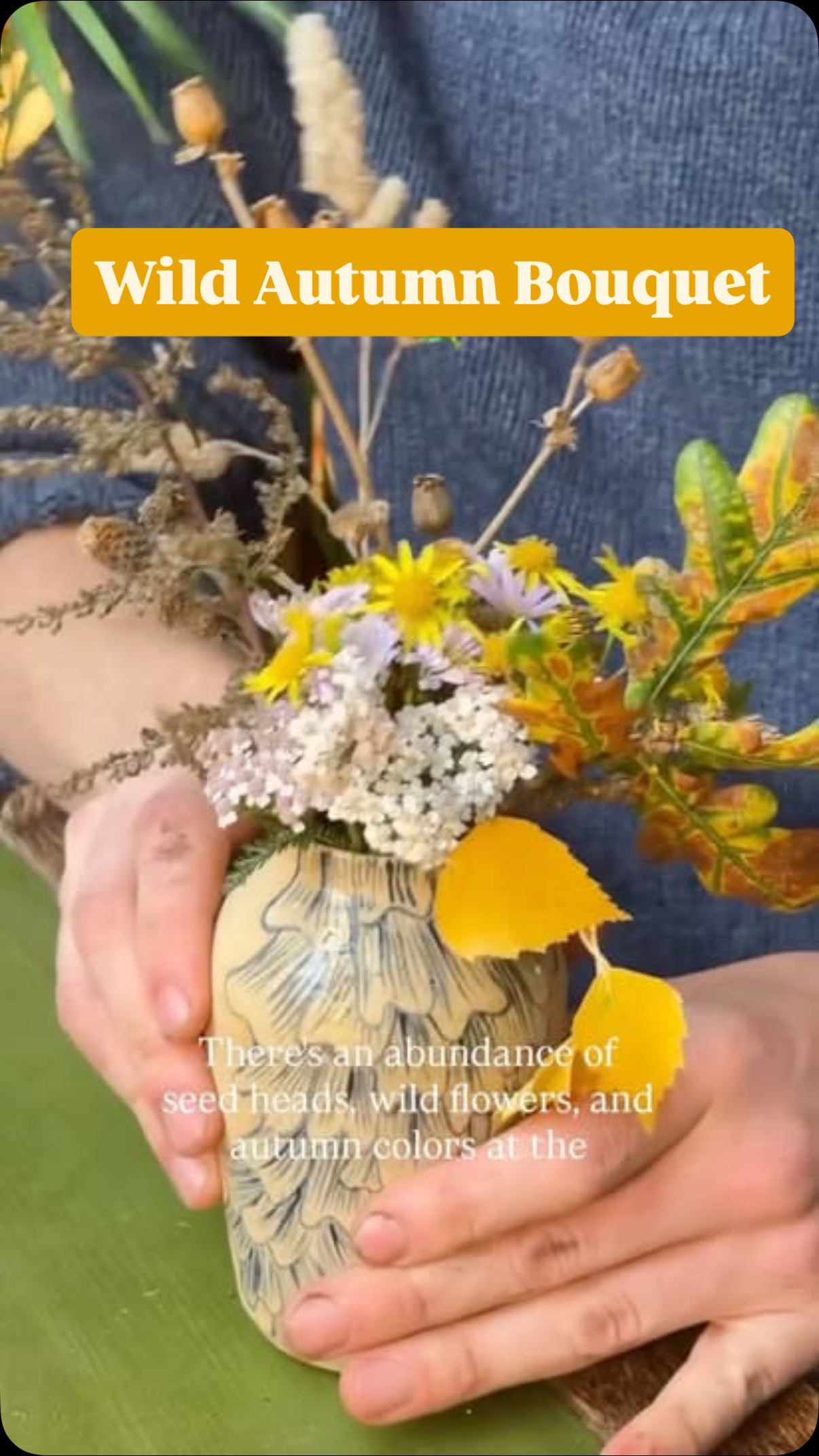 Real ROI - Return on Intuition. When the grind gets you down, pick some wildflowers and connect to nature. Vase made by @ameliak_fulton
#autumnbouquet #autumnflowers #foraging #9to5 #falldecor #wildflowerbouquet