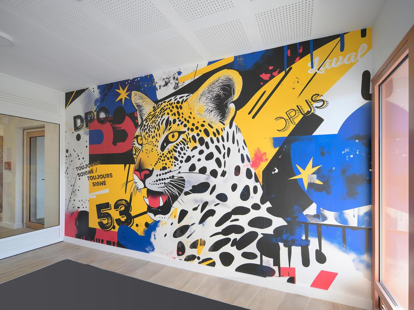 Fresque réalisée pour Opus avec Opus ❤️