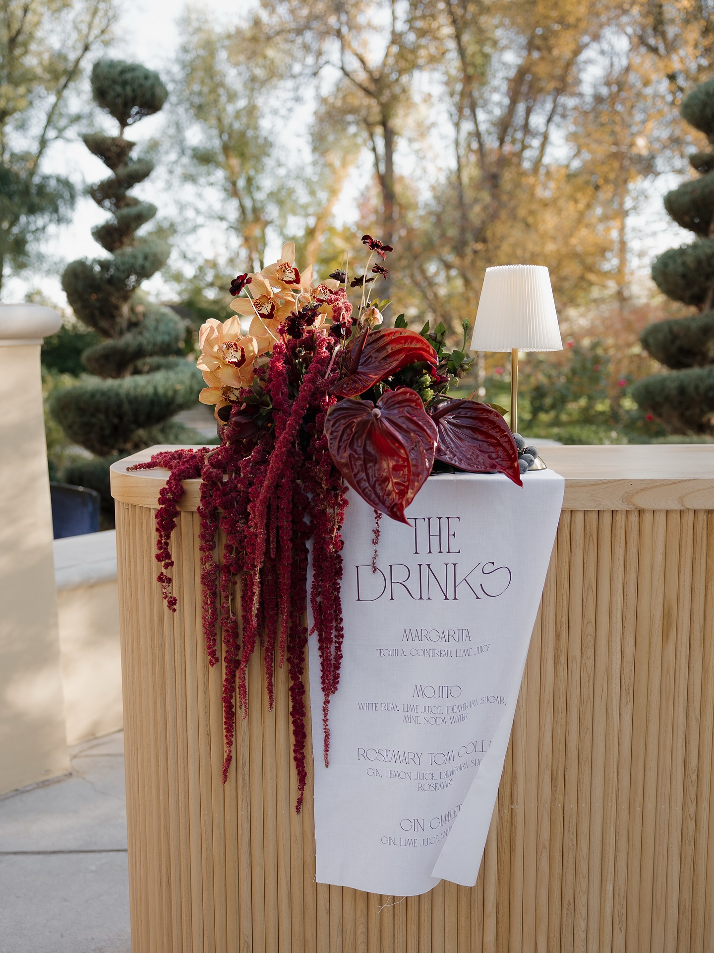 Oh just look at this beaut blowing around in the breeze, ILYSM 😍
Lots more to share from this stunning day very soon…
Host + head photographer: @ashley_taylorphotography
Planner: @feteafehr
Florist: @provisionfloral
Venue: @oceanasgardensco
Dress: @taylarmadedresses
Model: @brookeywilson
HUMA: @mayrafuentes_ @briannamiller.hair
Stationary: @sundownpaper +@mauvestationery
Rentals: @oakandtwinerentals @houseofwilde_events
@eventrents
@bespokebybello
.
.
.
#onthedaystationery #barmenu #drinksmenu #weddingcocktails #weddingtabledecor