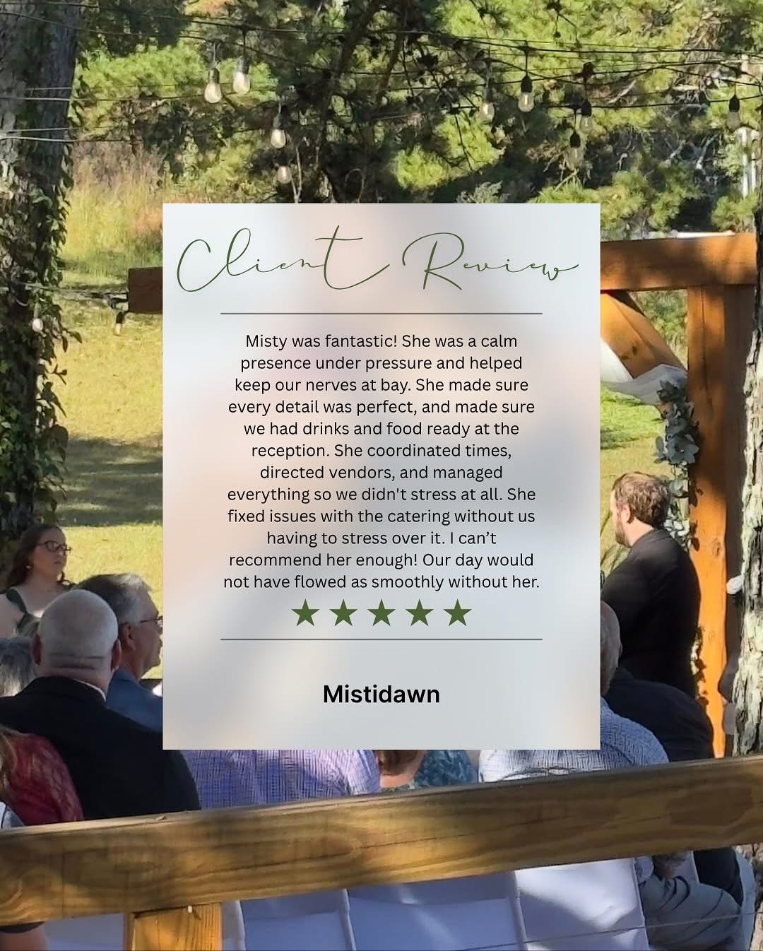 REVIEW FRIDAY!!!!! ⭐️⭐️⭐️⭐️⭐️
Thank you ladies and gents for the taking the time to share your experience with Wed Knoxville.
With much gratitude,we say thank you for trusting us to be a small part of your wedding weekends.
3 unique wedding venues.
3 unique couples.
3 unique wedding themes.
2026/2027 COUPLES:
What can we plan for you?
#wedknoxville #weddingplanners #knoxvilleweddingplanner #knoxvilledayofcoordinator #pigeonforgeweddingplanner #smokymountainweddingplanner #gatlinburgtennessee #weddingplannersofinstagram #weddingplannersthattravel #destinationwedding #weddingdecorrentals #5starreview⭐️⭐️⭐️⭐️⭐️