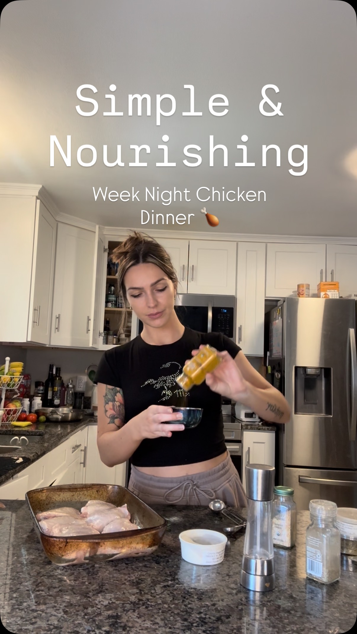 Simple. Nourishing. Dinner 🍗
Bone-in chicken = more minerals, more collagen, more flavor 🦴✨
Keeping dinner simple, balanced, and full of nourishment. Something about taking humble ingredients and creating something special.❣️
Follow for more easy and nourishing family meals ❣️🍗
#healthydinner #familydinner #healthyrecipe #weeknightdinner #simpleandnourishing #wellness