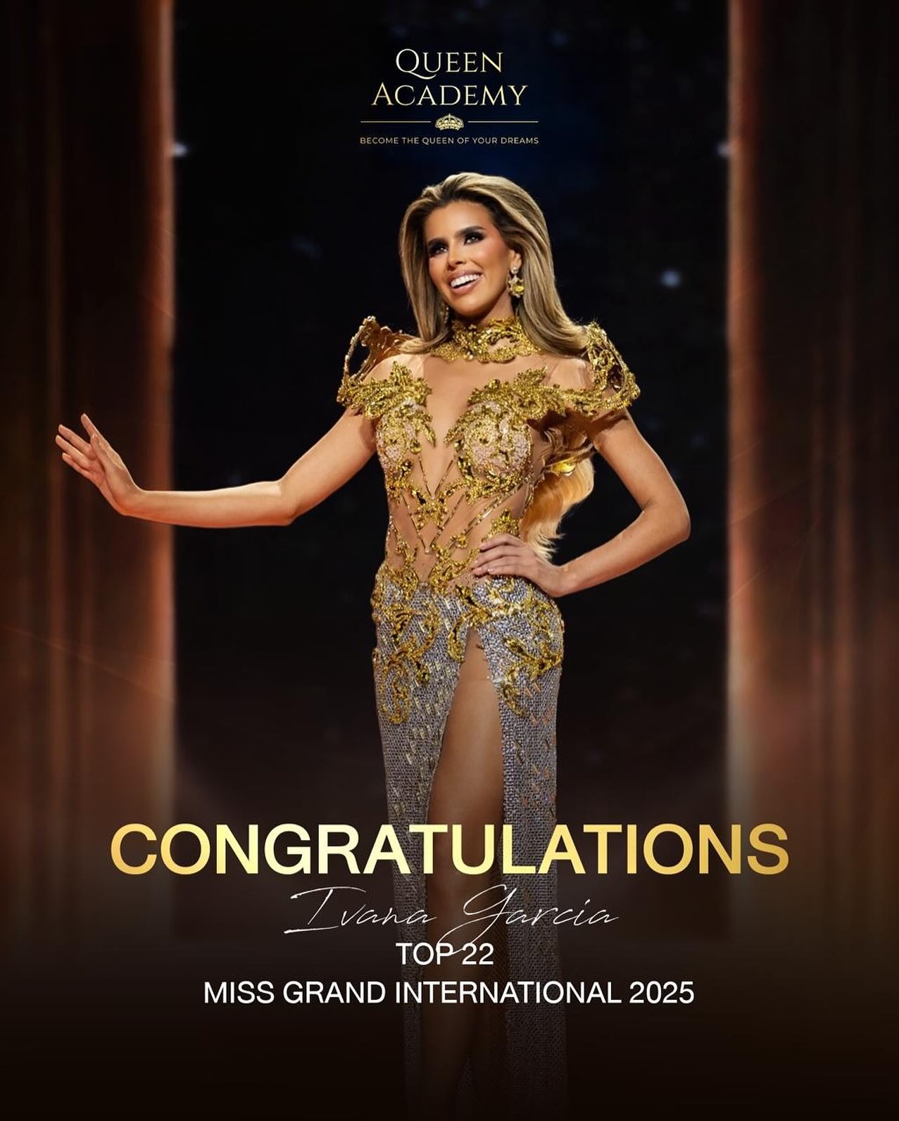 Congratulations @ivanavgarcia for making it to the Top 22 at @missgrandinternational 2025! 🇺🇸✨