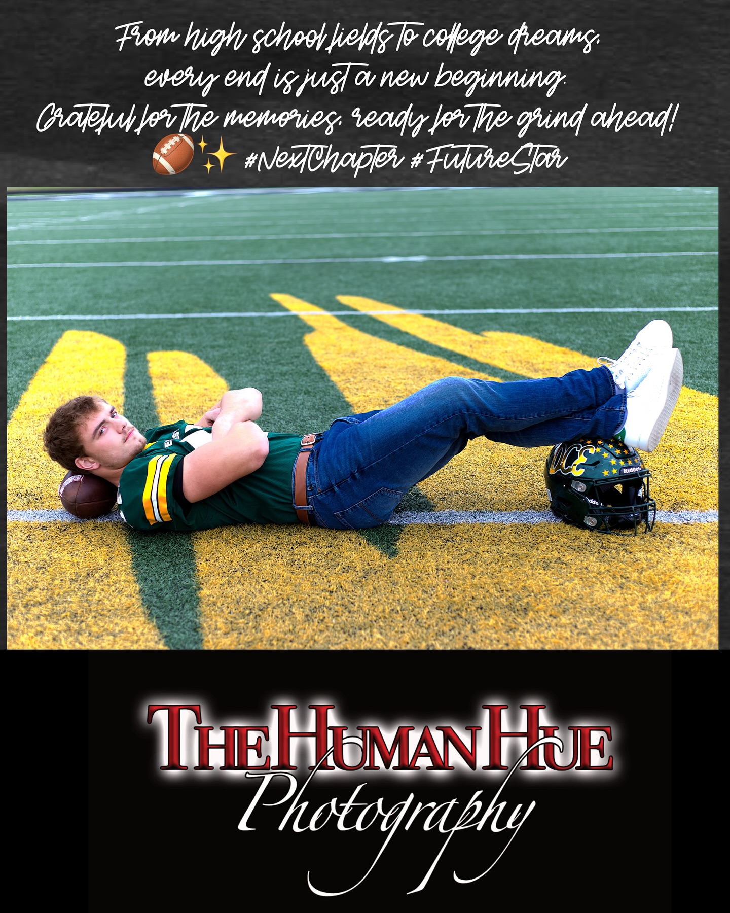 From high school fields to college dreams, every end is just a new beginning. Grateful for the memories, ready for the grind ahead! 🏈✨ #NextChapter #FutureStar