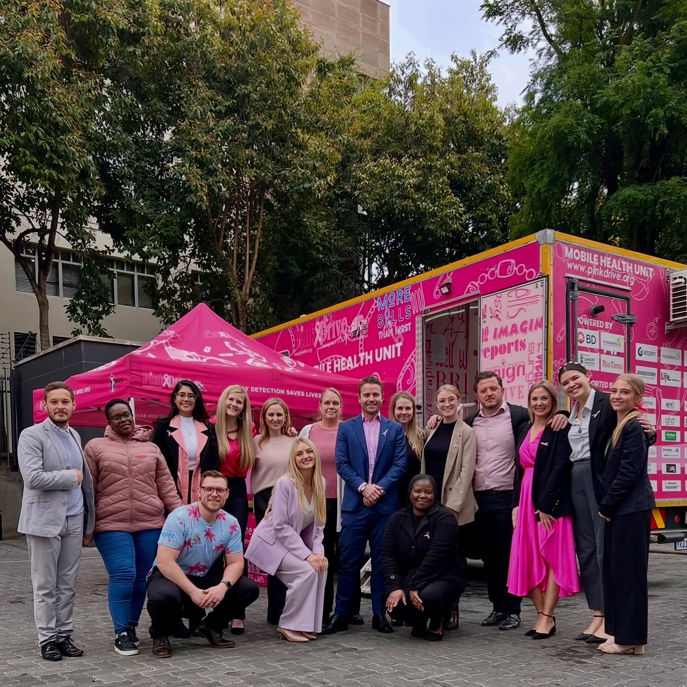 October is 🎀 Breast Cancer Awareness 🎀 month
According to the 2019 National Cancer Registry, breast cancer is one of the most common cancers in South African women, and while rare, male breast cancer counts for 1% of all breast cancers in South Africa.
URA is supporting @thepinkdrive and @iloveboobies_za (thanks to @mond_vol) this month.
We were lucky enough to have the PinkDrive truck at our offices today! Our URA ladies had clinical breast exams (breast cancer screening which included one-on-one cancer education) done. Our men had prostate specific antigen tests (PSA) (rapid testing, administered by a simple finger prick) done.
URA chooses hope in the battle against breast cancer. Every small act creates a big impact. Together, let’s promote awareness and early detection of, and screening for gender-related cancers.