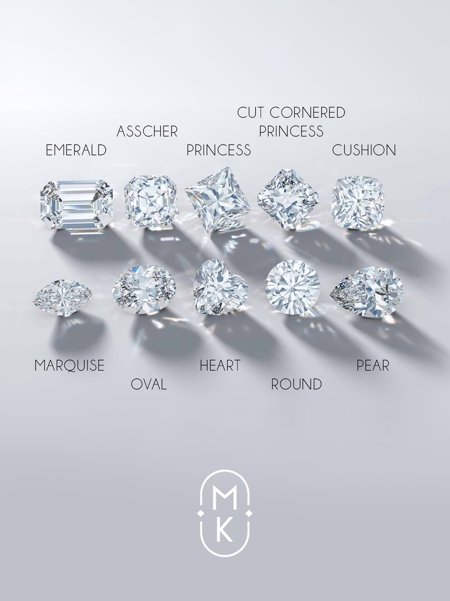 Every shape • Every sparkle • Always you 💎
Whatever diamond shape you choose, you will always shine in your own light!
#mkfinejewerly #bespokecreations #custommadejewelry #preciousgems #gold #gemstones #diamonds #labgrowndiamonds #solitairering #engagementring