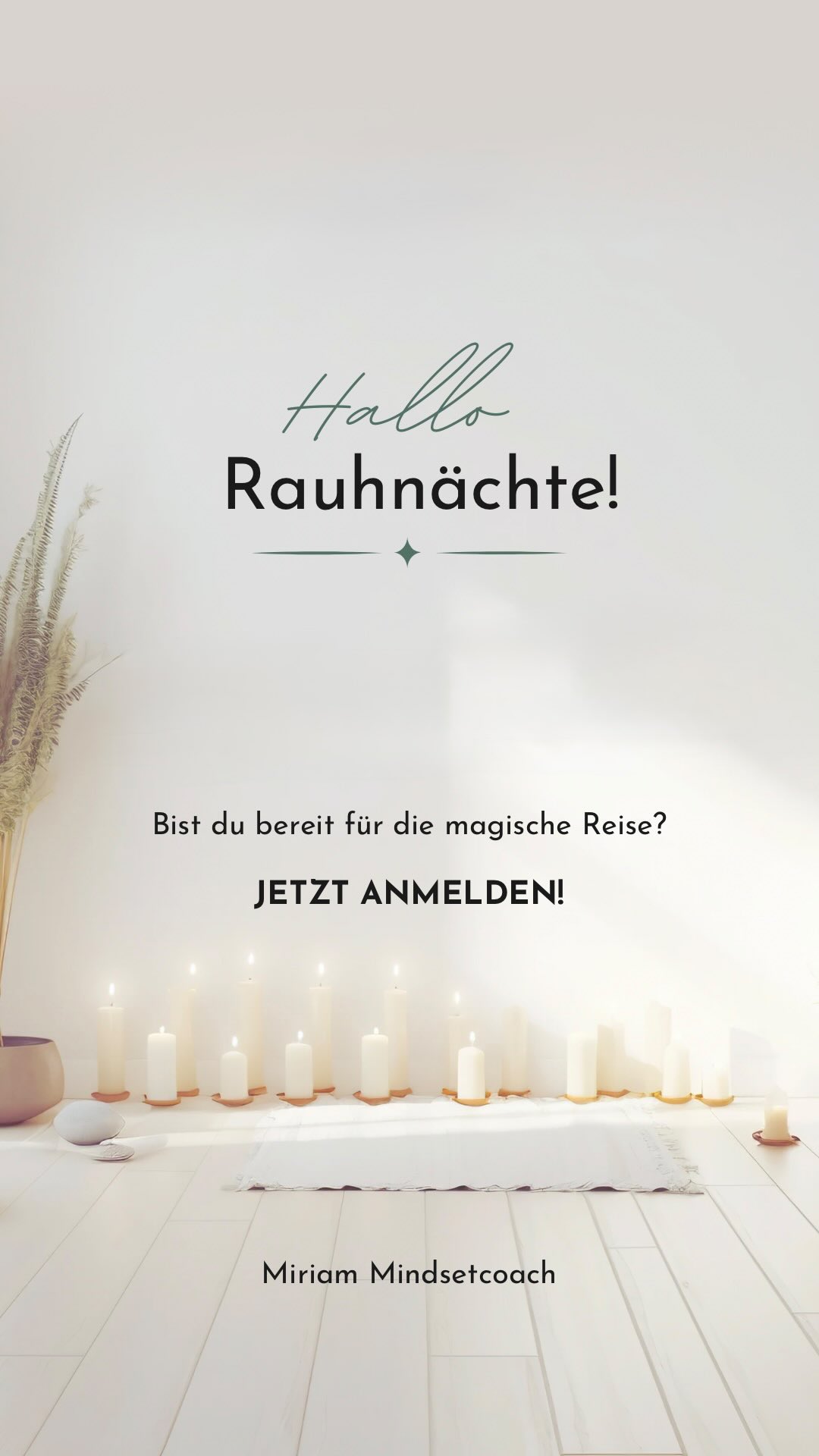 ✨🌙 Die Rauhnächte – deine Reise zu dir selbst 🌙✨
Wenn die Welt stiller wird, beginnt etwas Magisches.
🔥 Der Duft von Räucherwerk.
🌿 Der Atem ätherischer Öle.
🕯️ Das Licht einer Kerze.
💫 Und du – in Verbindung mit dir selbst.
Die UNBOUND Rauhnachtsbegleitung 2025/2026 ist eine Einladung, bewusst durch diese besondere Zeit zu gehen.
12 Nächte voller Reflexion, Reinigung, Herzöffnung und Neuausrichtung.
Mit täglichen Impulsen, Meditationen, Channelings und liebevoll ausgewählten ätherischen Ölen von dōTERRA.
💌 Du bekommst:
🌙 12 Videos & schriftliche Impulse per WhatsApp
🧘♀️ 6 geführte Meditationen
💬 Persönliche Begleitung durch mich
💧 Dein UNBOUND Öl-Set: Purify, Balance, Frankincense, Bergamot & Wild Orange
✨ Investition:
👉 Komplettpaket inkl. Öle: 299 €
👉 Light-Variante ohne Öle: 149 €
📲 Schreib mir „Rauhnächte“ in die Kommentare oder per Nachricht, um dir deinen Platz zu sichern. Die Plätze sind limitiert. 💫
#unbound #raunächte #rituale #achtsamkeit #bewusstleben #innereRuhe #reflexion #spiritualjourney #meditation #ätherischeöle #mindsetcoach #winterrituale #yogacoach #herzensweg #innergrowth #unboundhealth #selflove #selbstfindung #achtsamleben #miriambirngruber