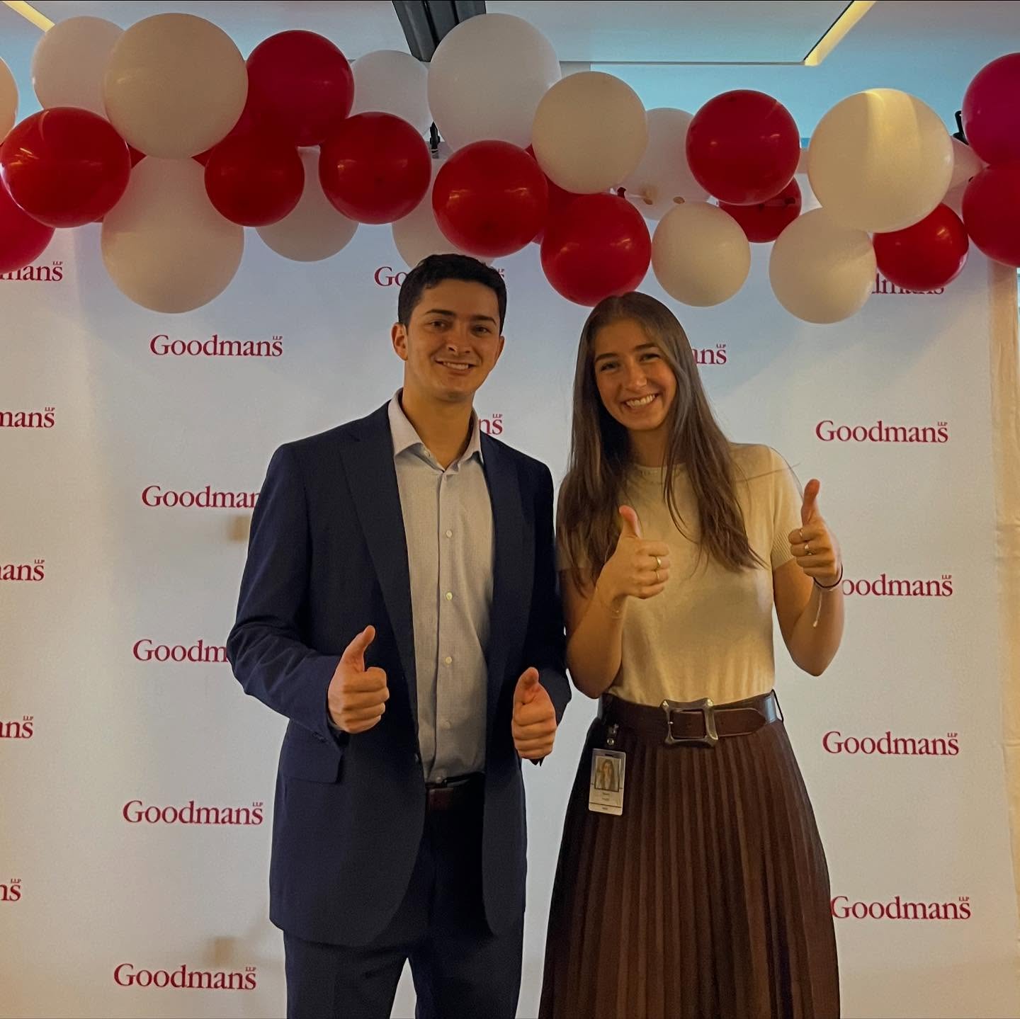 What two of our articling students, Jack and Sarah, love about Goodmans! ❤️