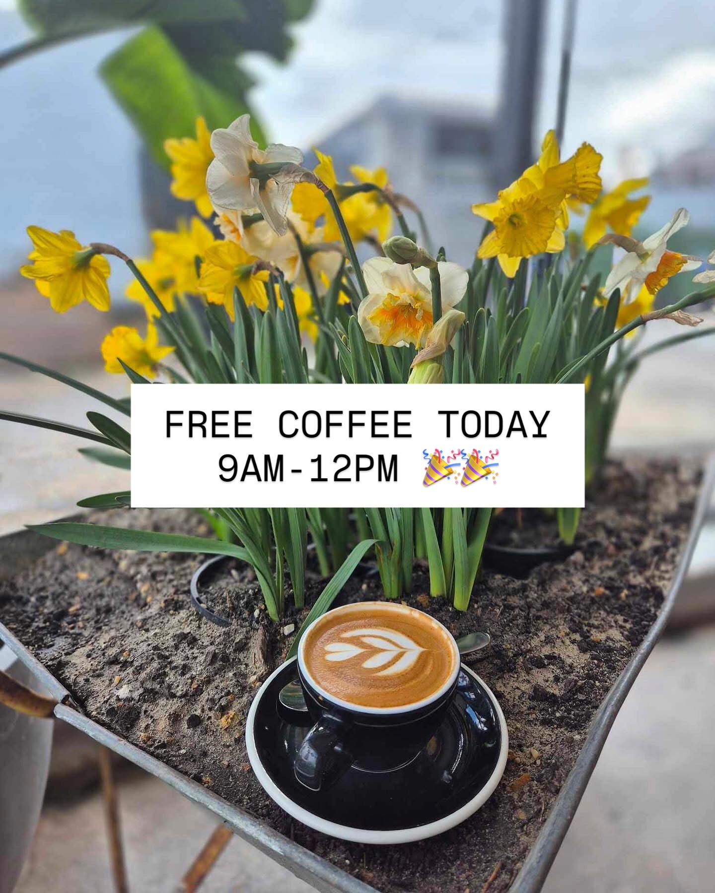 Start the day right with a free coffee 🎉 We’ve teamed up with @milklabco to bring our community free coffees for the morning! ☕️