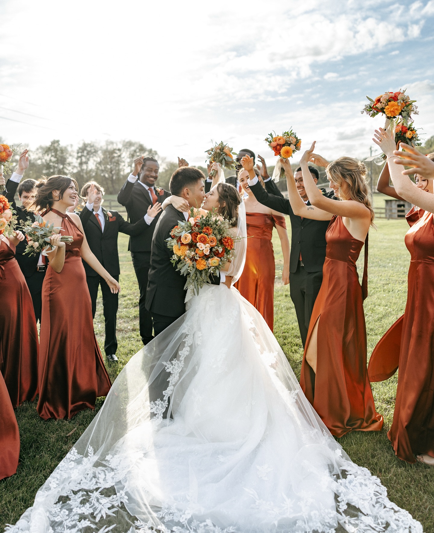 Wow, we’re obsessed! Shelby and Kien had the most perfect day surrounded by family and friends. The fall color palette brought warmth to both the ceremony and reception. The ceremony arch was stunning and looked great with our florals attached. The reception was filled with more fall colored florals. An assortment of vase arrangements, loose greenery and repurposed ceremony pieces made the beautiful barn come to life. Our team couldn’t be more pleased with the outcome. Congratulations to the newly weds! 🤍💍🍂
•
•
Vendors:
Venue: Private
Photographer: @kaylaevansphoto
Florist: @frederickflowerfarm
•
•
#frederickflowerfarm #frederickmd #frederickflorist #frederickwedding #dmvwedding #dmvflorist #dmvweddingflorist #fallwedding #fallflowers #fallweddingflowers #fallweddinginspiration #2025bride #2025wedding #2026bride #2026wedding #weddinginspiration #weddingflowers #wedding