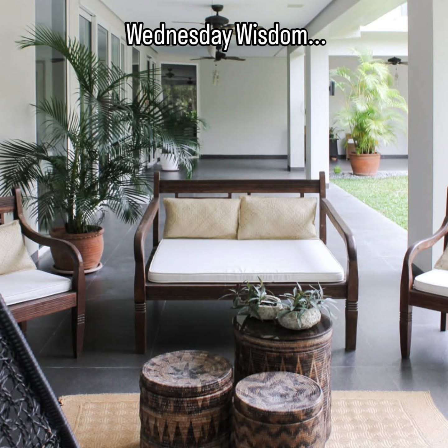 Wednesday Wisdom..
Comfort starts at home and sometimes, it’s as simple as keeping your patio cushions happy!
Here’s a little midweek tip:
👉 Fluff your cushions regularly and bring them indoors when it rains.
👉 Every few weeks, let your foam breathe in the sun for a short while — it keeps them fresh and firm for longer.
Because a comfy patio isn’t just about style, it’s about care too 💚
#wednesdaywisdom #homecomfort #patiocushions #cozyspaces